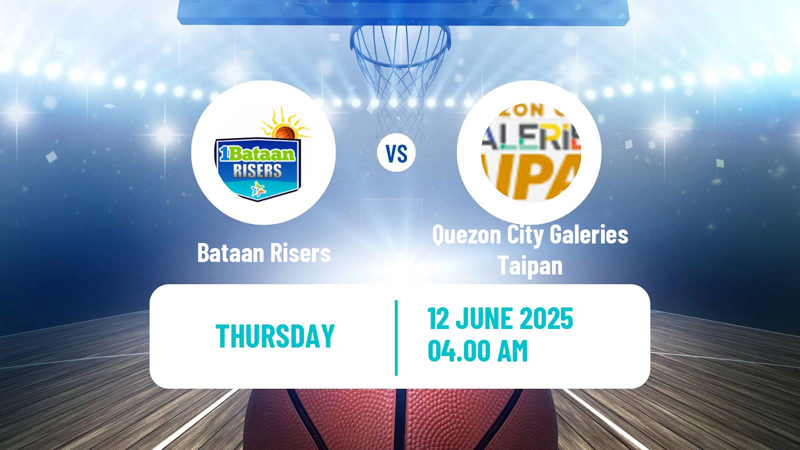 Basketball Philippines MBPL  Bataan Risers - Quezon City Galeries Taipan