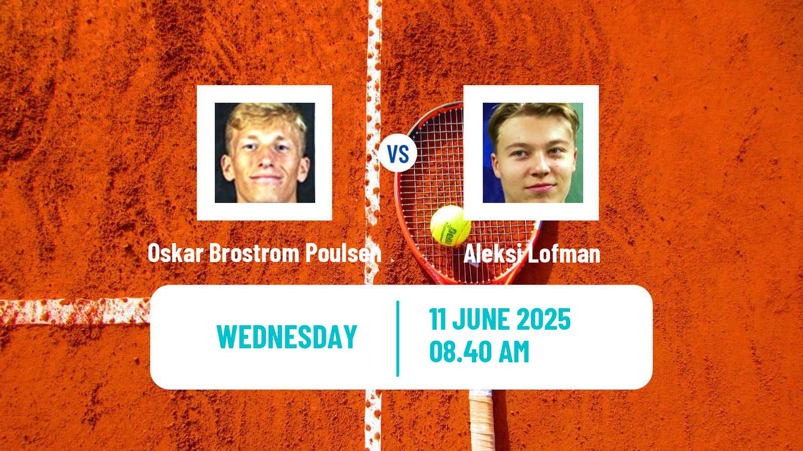 Tennis ITF M15 Vaasa Men Oskar Brostrom Poulsen - Aleksi Lofman