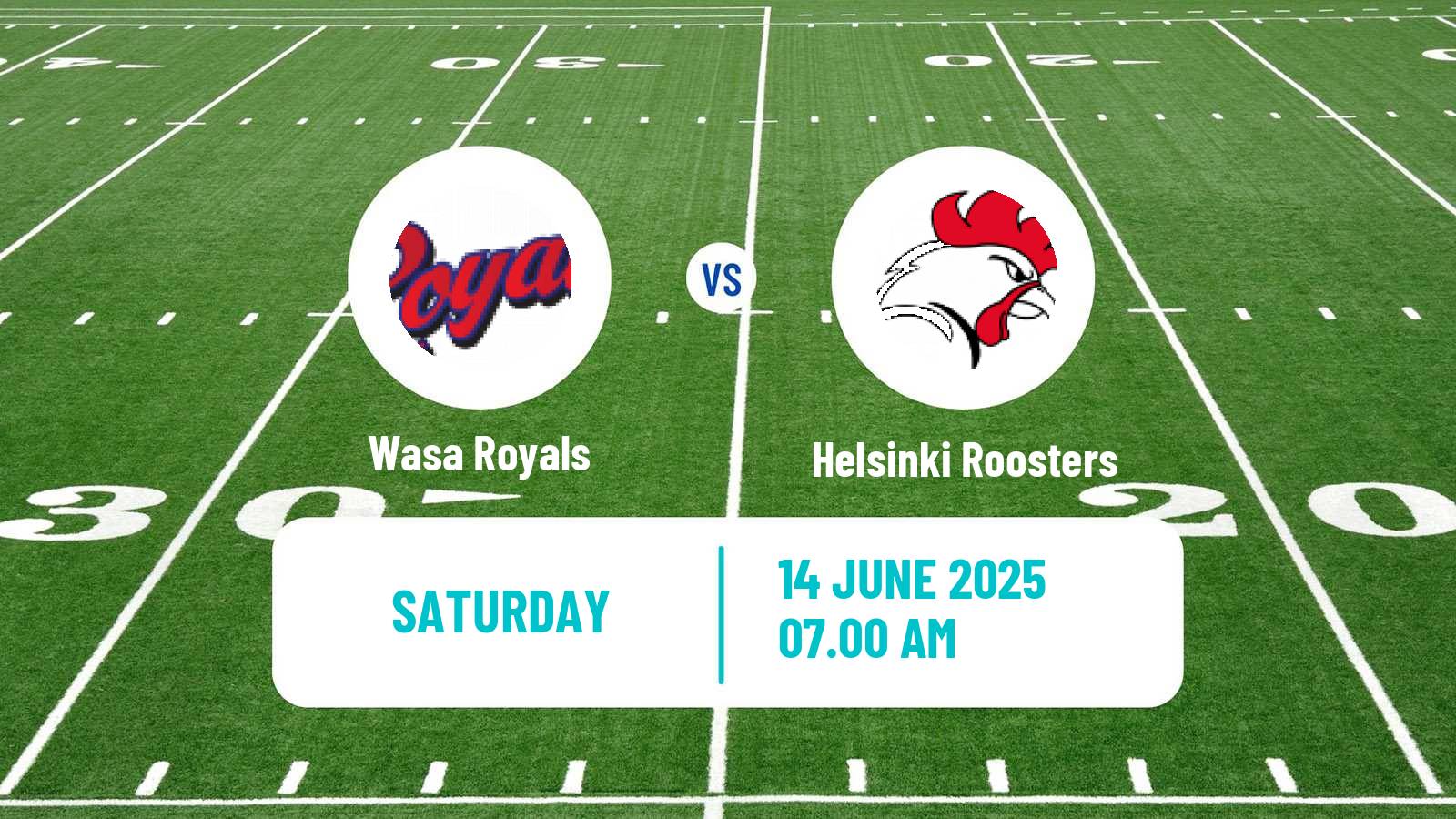 American football Finnish Vaahteraliiga Wasa Royals - Helsinki Roosters