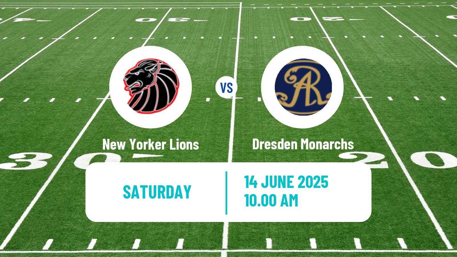 American football German GFL New Yorker Lions - Dresden Monarchs