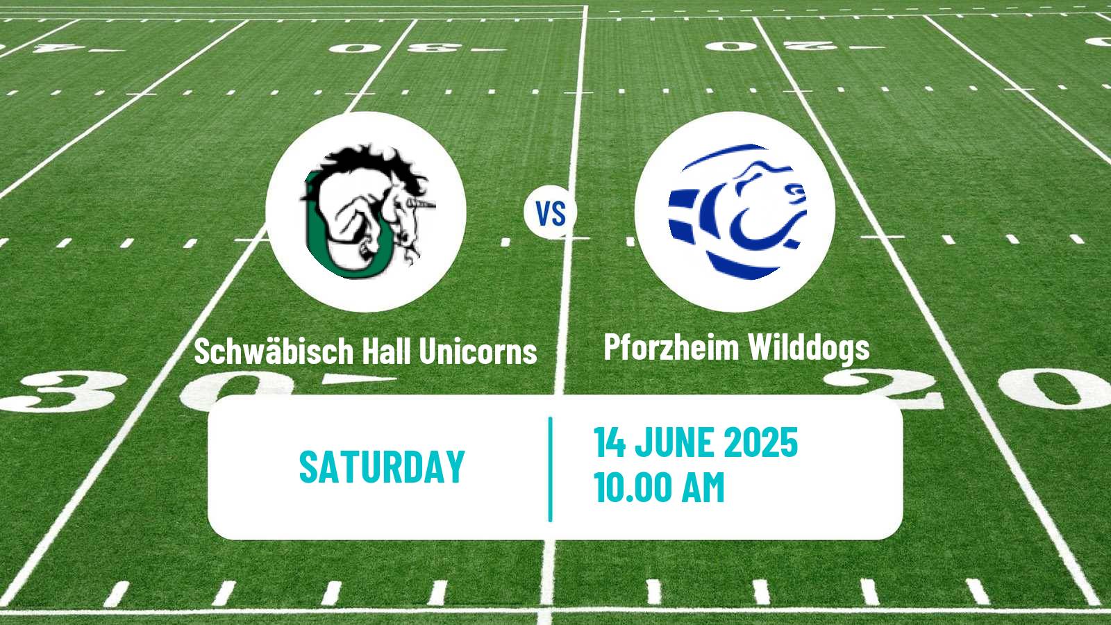 American football German GFL Schwäbisch Hall Unicorns - Pforzheim Wilddogs