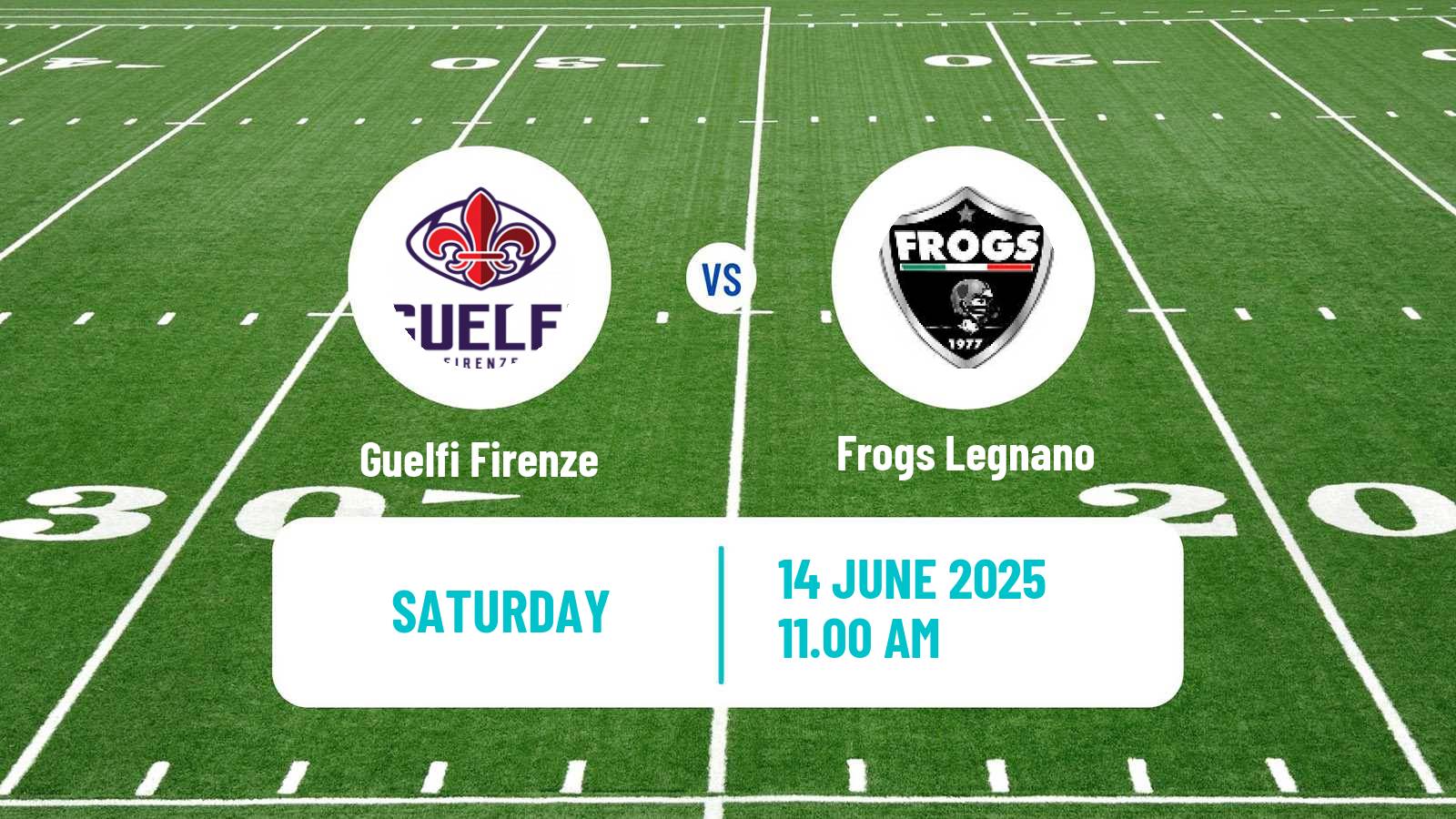 American football Italian IFL Guelfi Firenze - Frogs Legnano