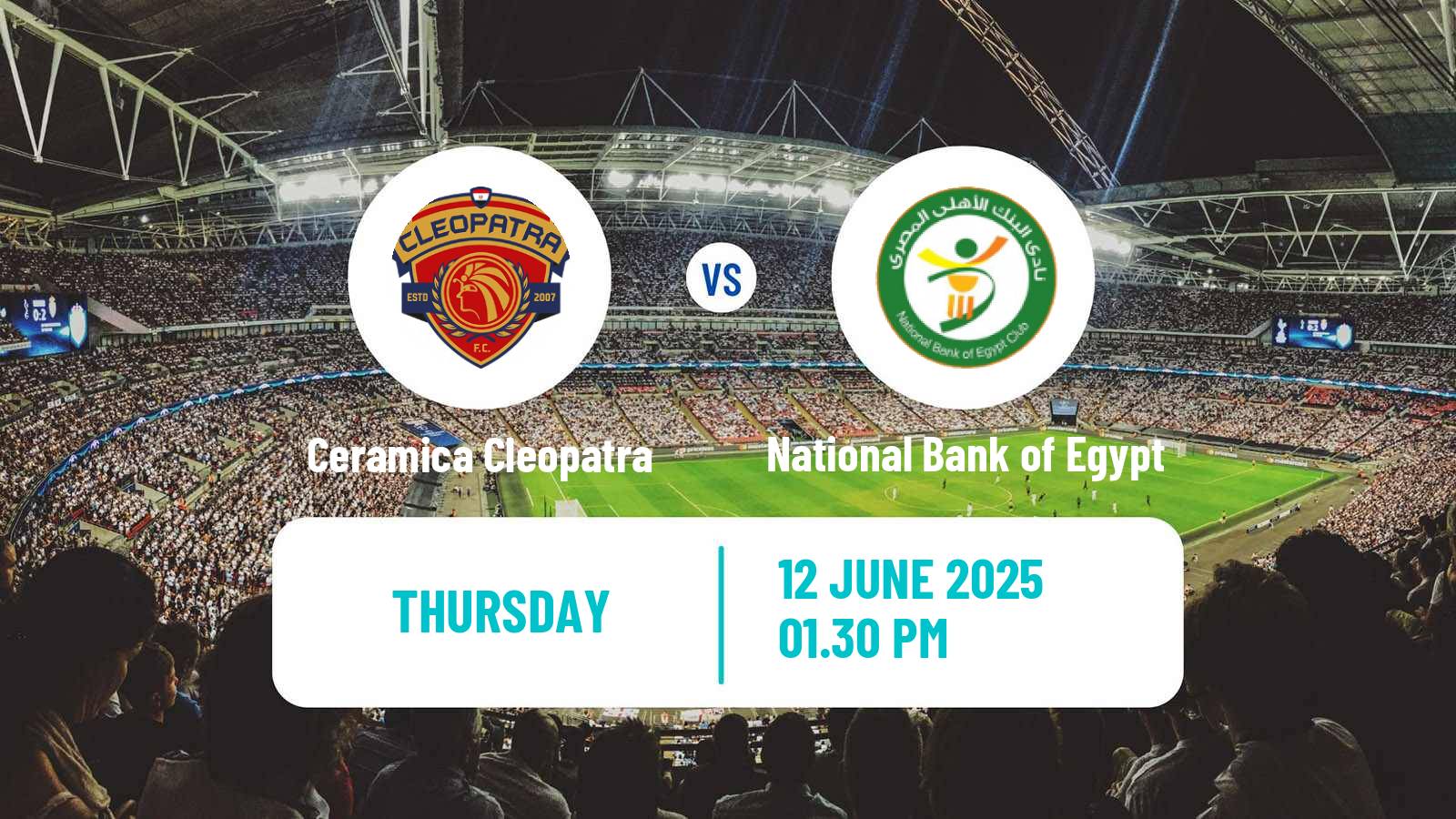 Soccer Egyptian League Cup Ceramica Cleopatra - National Bank of Egypt