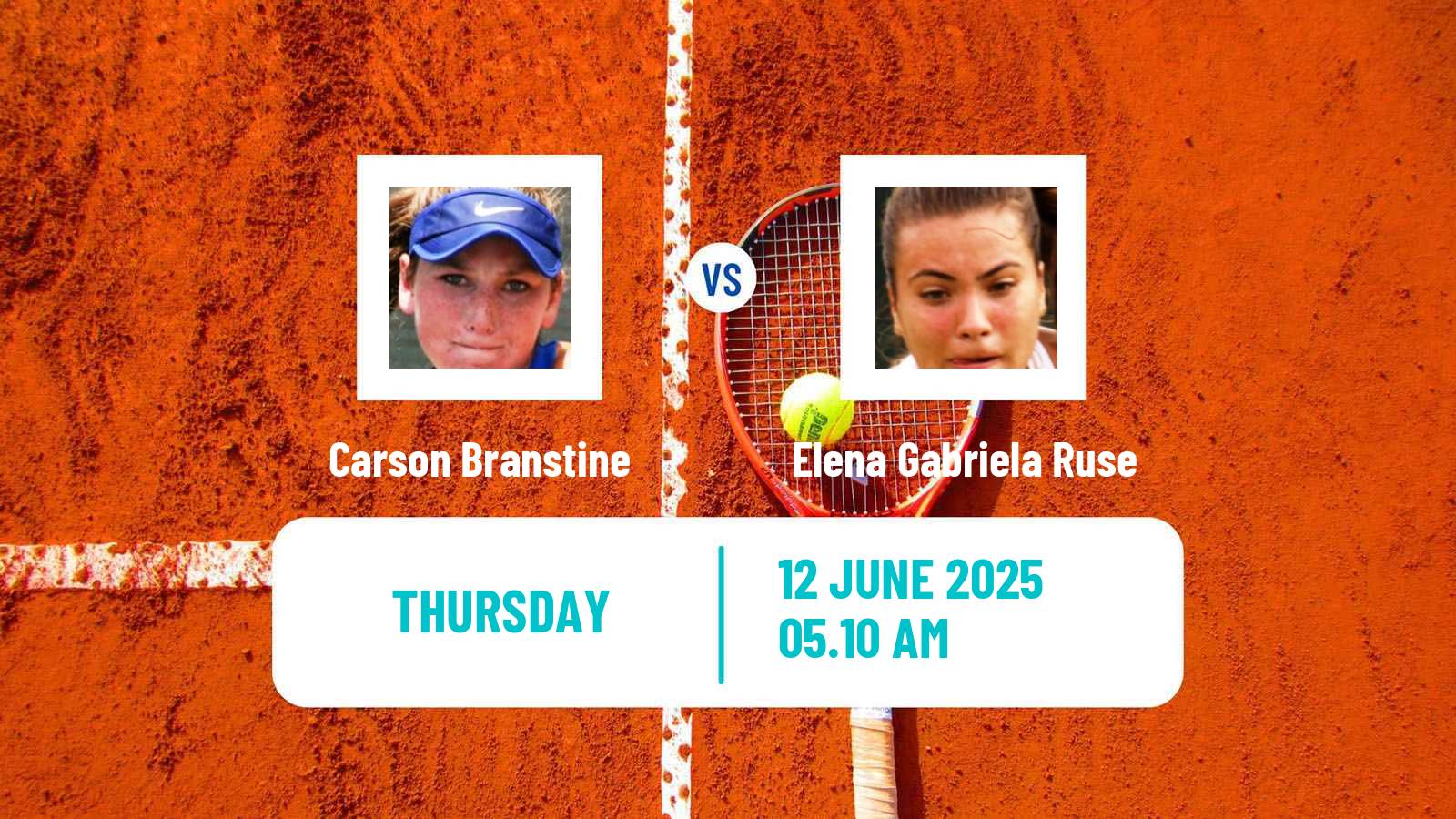 Tennis WTA Hertogenbosch Carson Branstine - Elena Gabriela Ruse