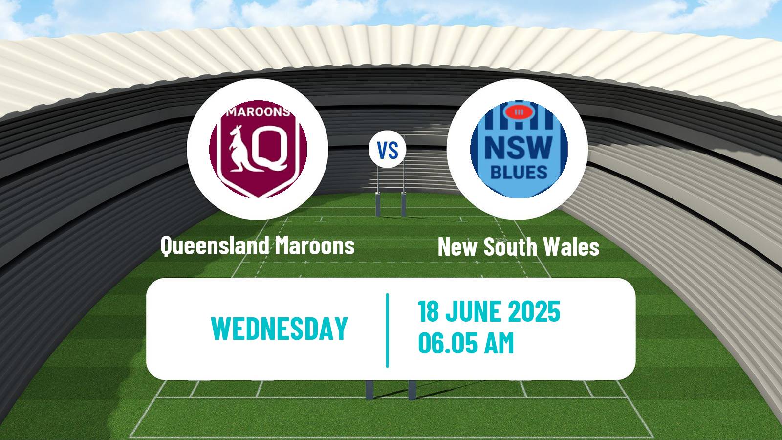 Rugby league Australian State of Origin Queensland Maroons - New South Wales