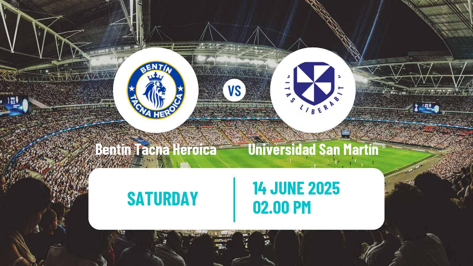 Soccer Peruvian Liga 2 Bentín Tacna Heroica - Universidad San Martín