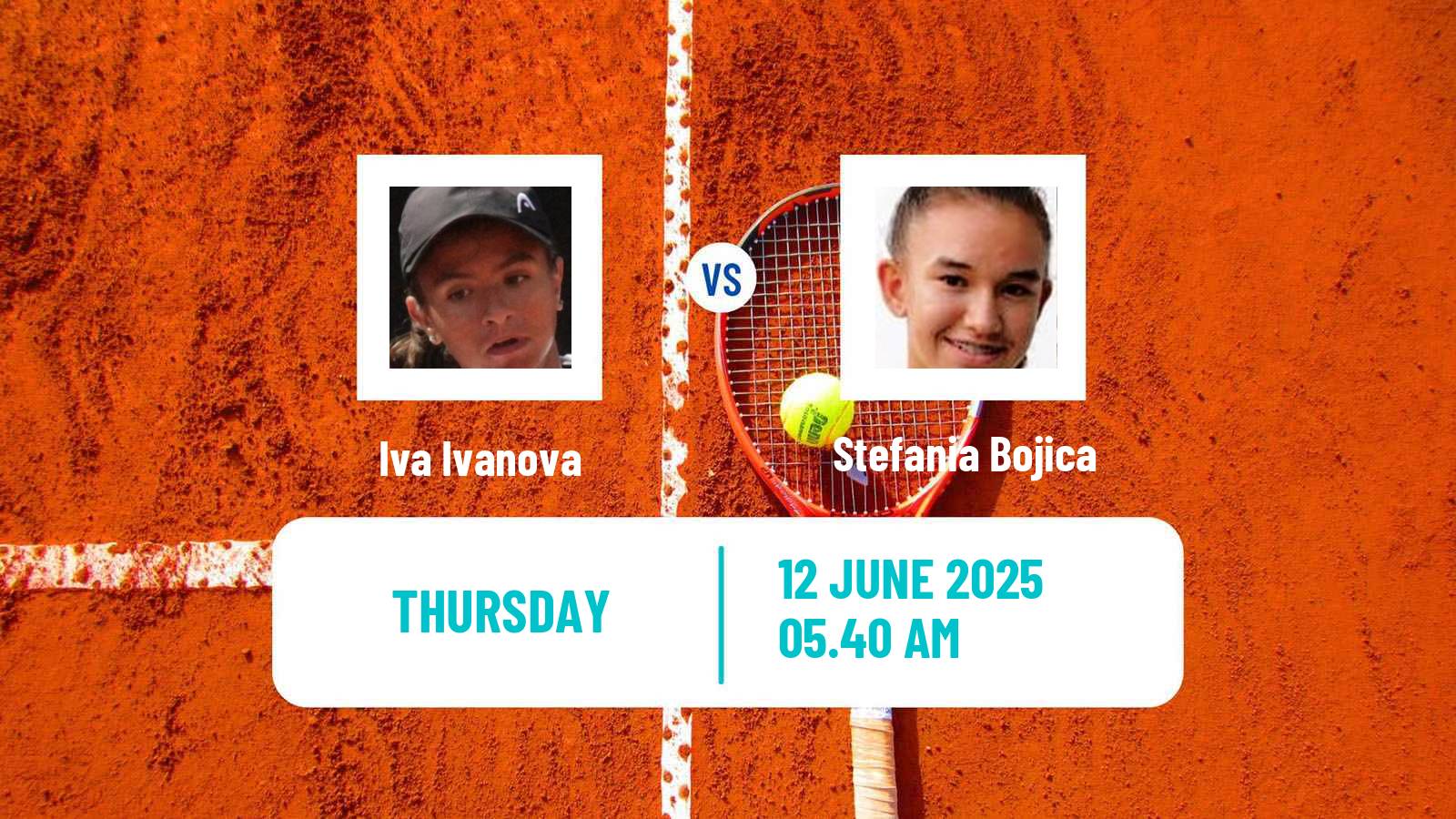 Tennis ITF W15 Kursumlijska Banja 6 Women Iva Ivanova - Stefania Bojica