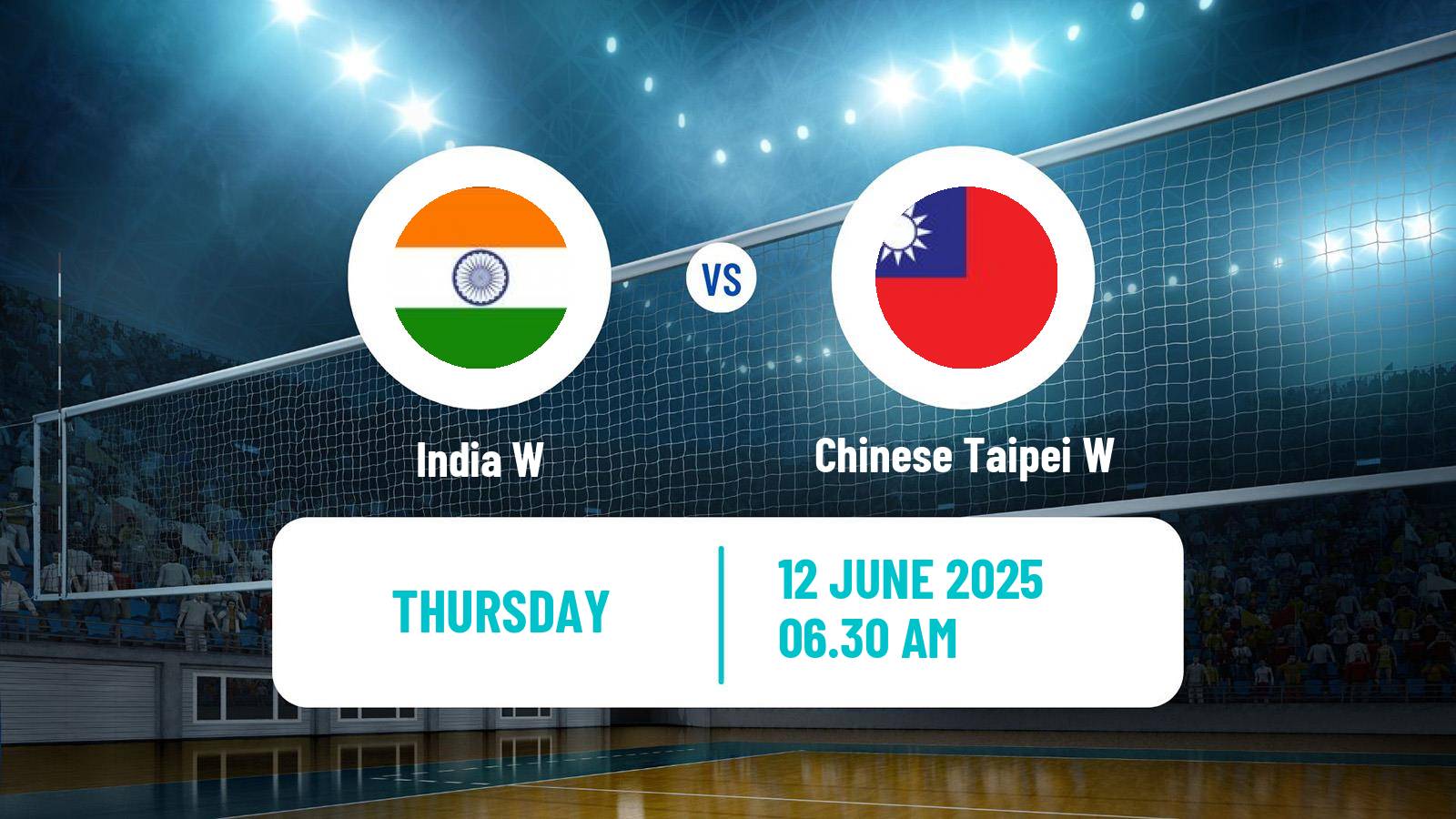 Volleyball AVC Challenge Cup Volleyball Women India W - Chinese Taipei W