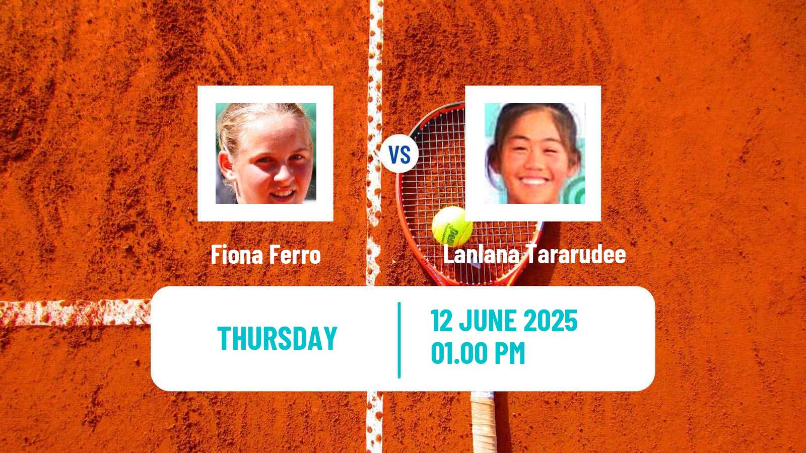Tennis ITF W100 Biarritz Women Fiona Ferro - Lanlana Tararudee