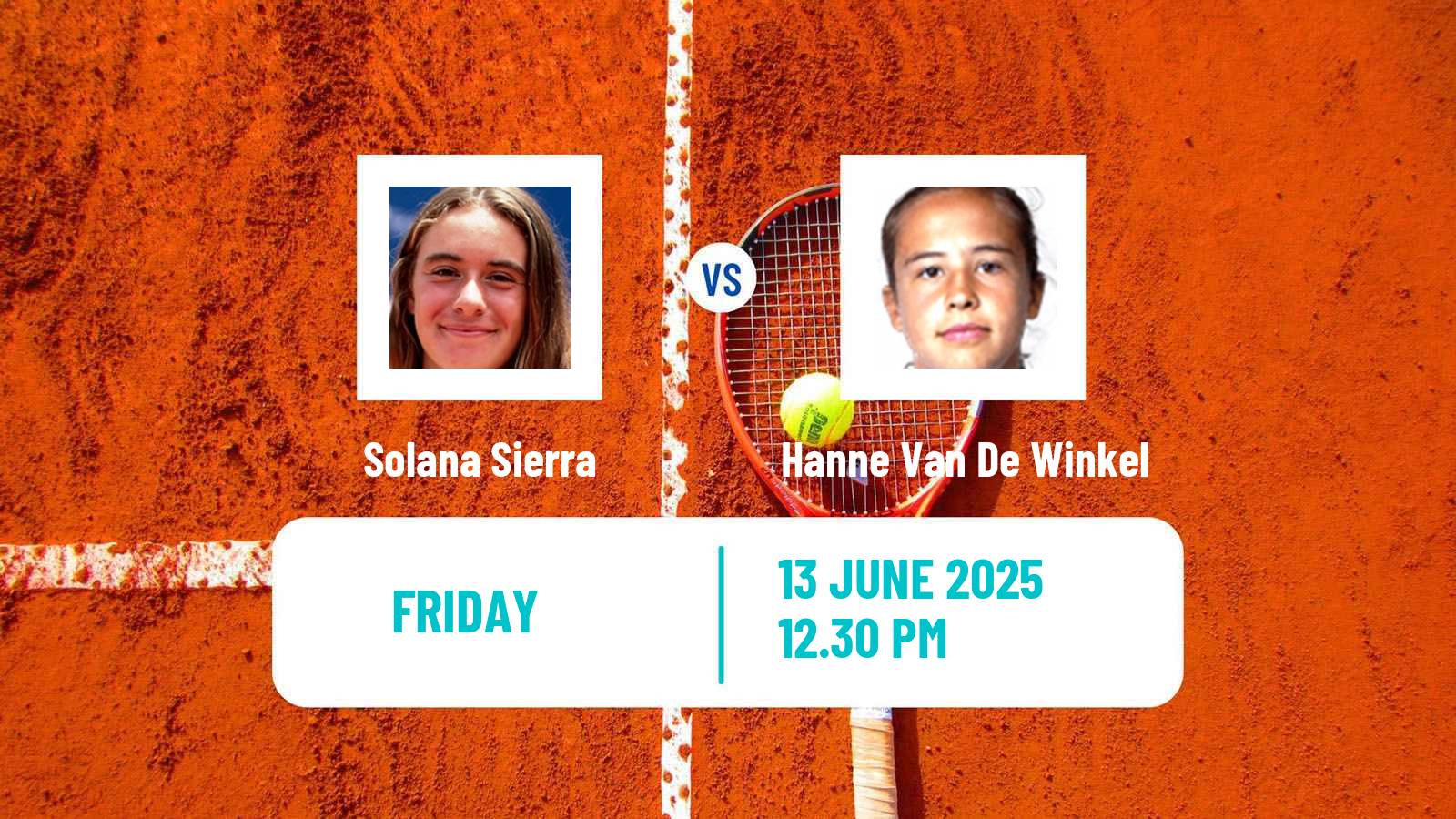 Tennis Valencia Challenger Women Solana Sierra - Hanne Van De Winkel