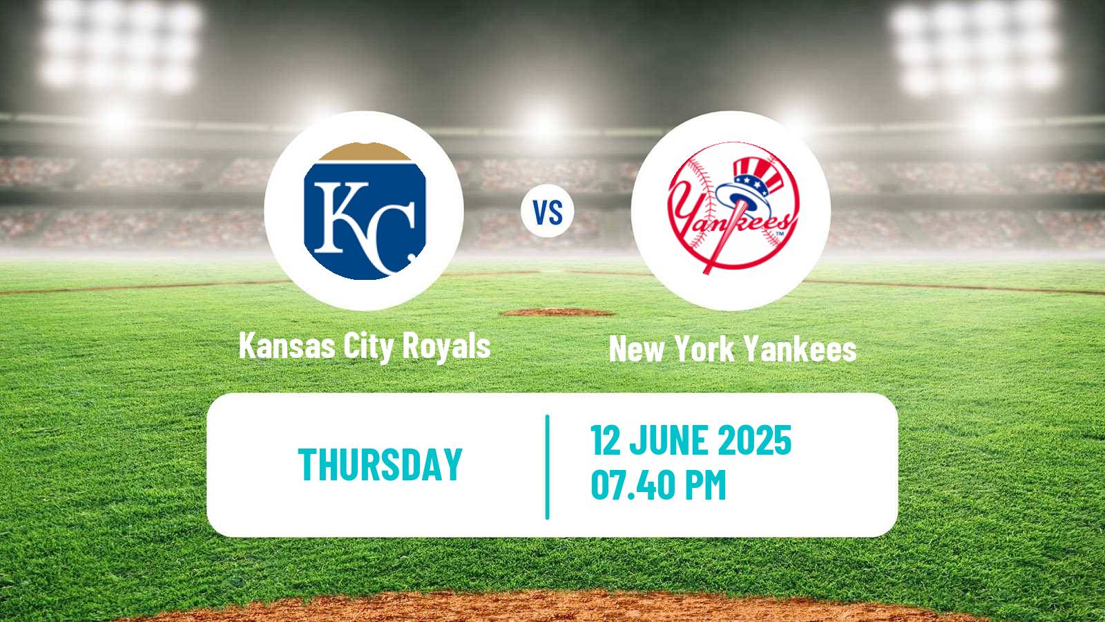 Baseball MLB Kansas City Royals - New York Yankees