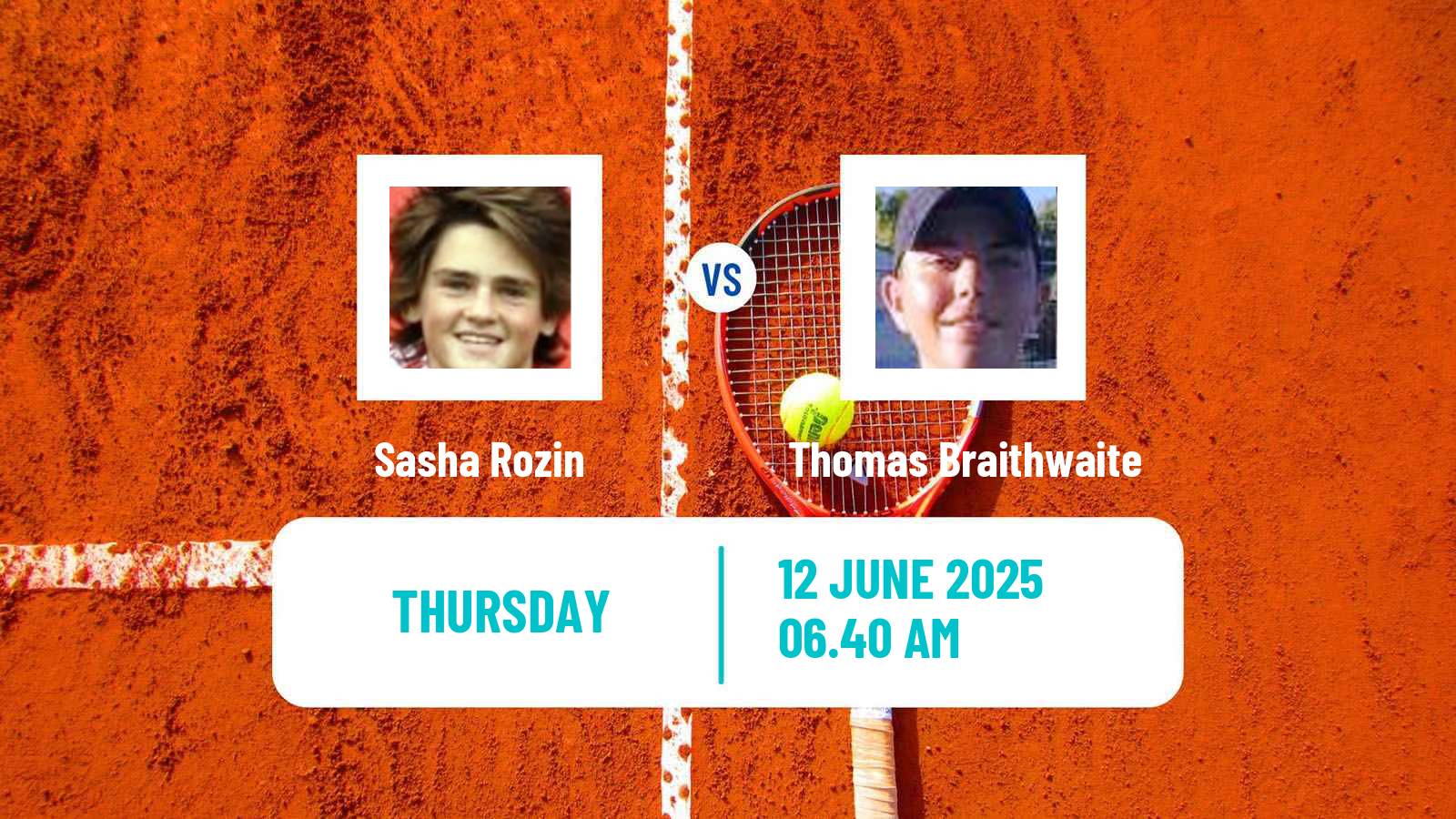 Tennis ITF M25 Monastir 2 Men Sasha Rozin - Thomas Braithwaite