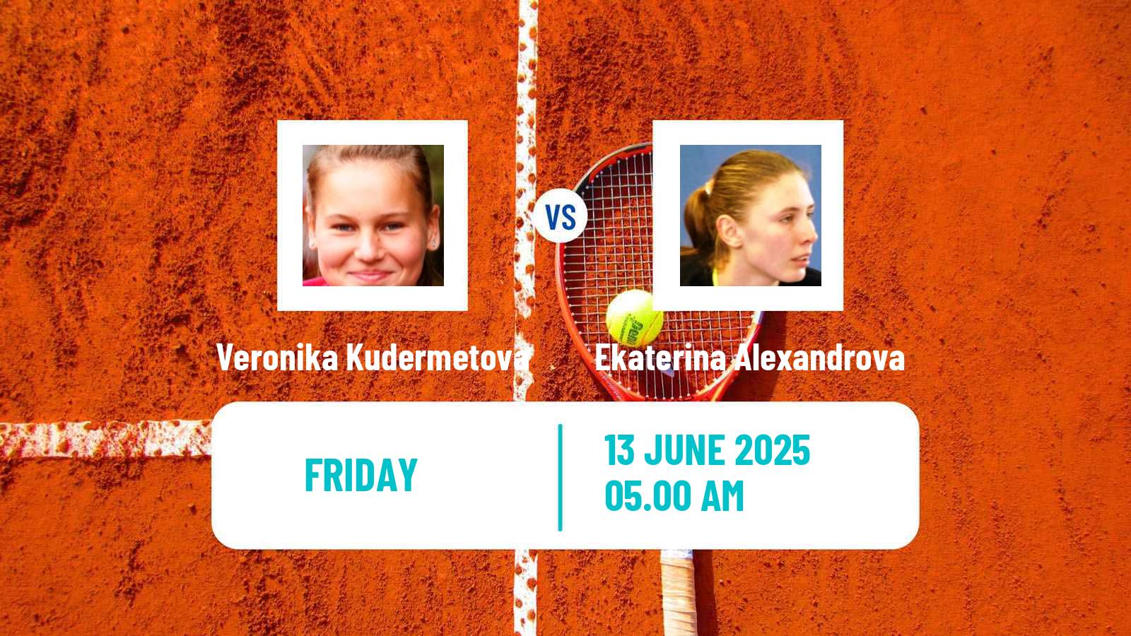 Tennis WTA Hertogenbosch Veronika Kudermetova - Ekaterina Alexandrova