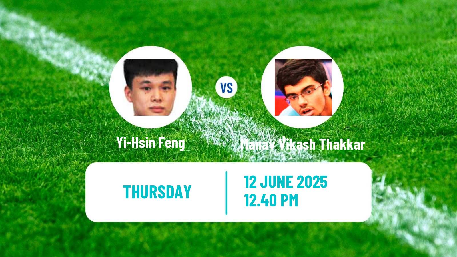 Table tennis Wtt Contender Skopje Men Yi-Hsin Feng - Manav Vikash Thakkar