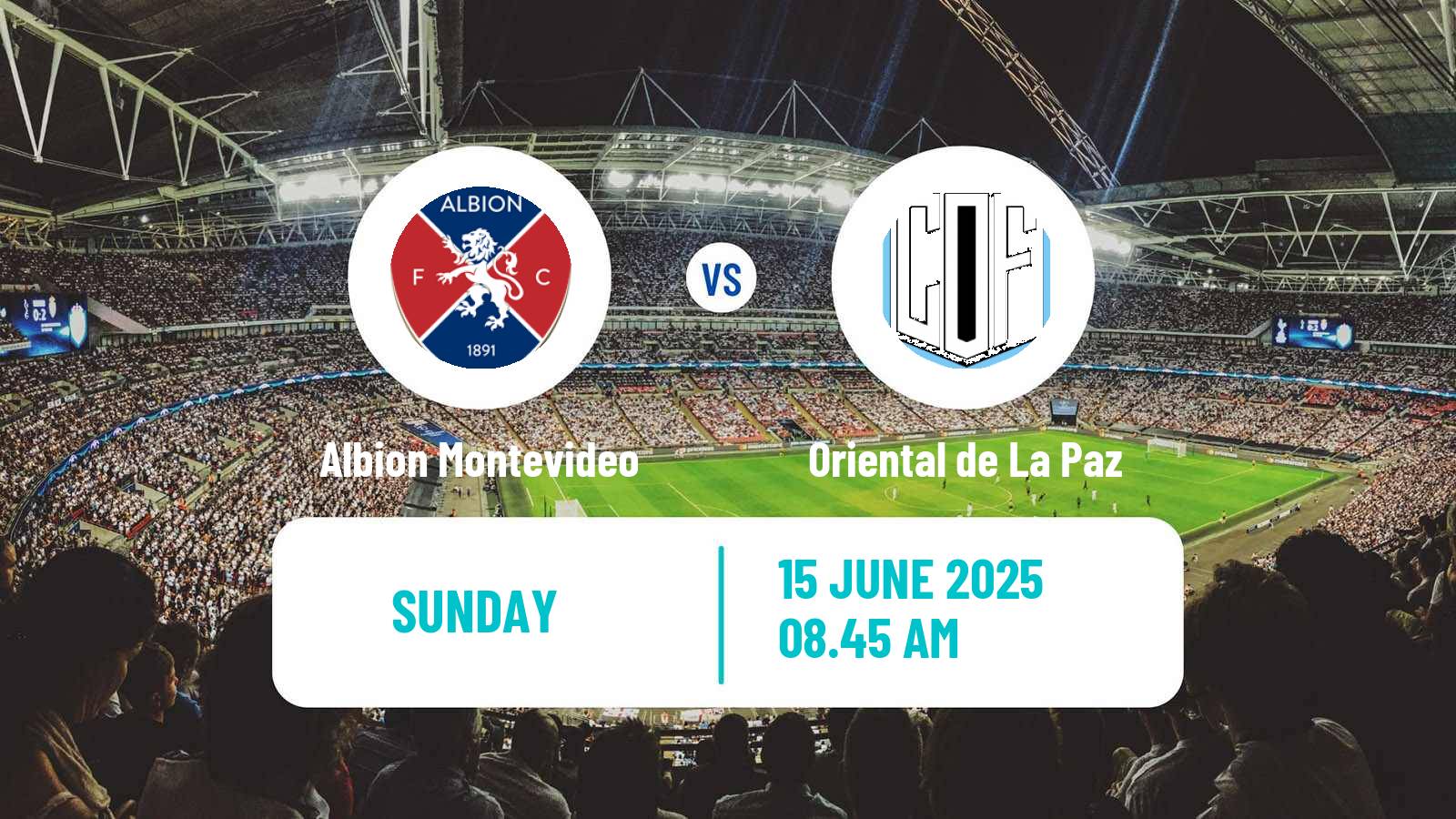 Soccer Uruguayan Segunda Division Albion Montevideo - Oriental de La Paz