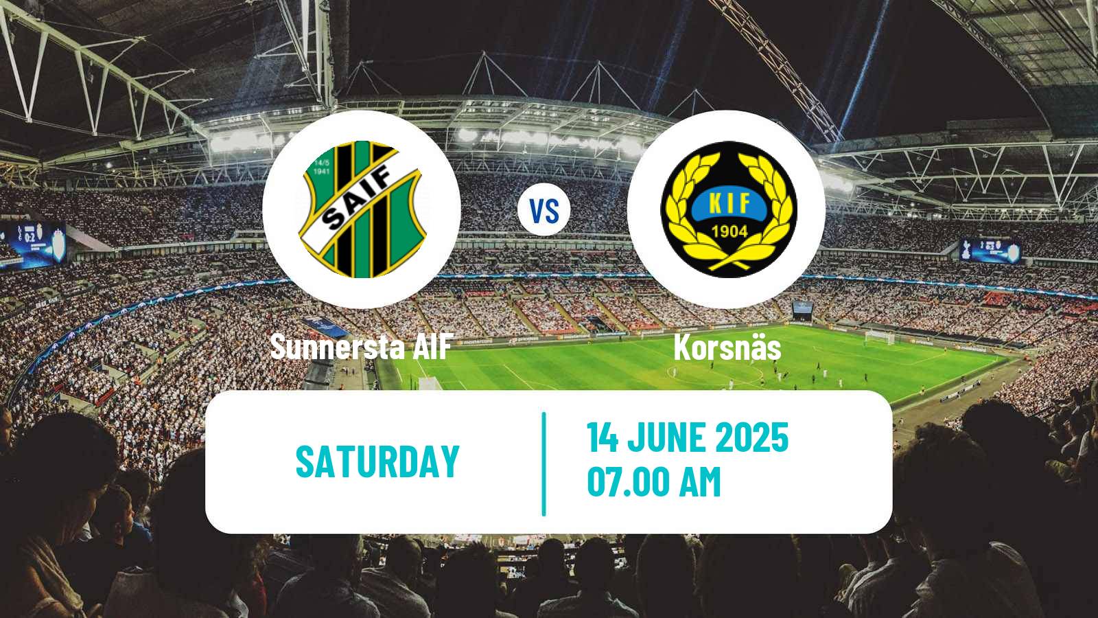 Soccer Swedish Division 2 - Norra Svealand Sunnersta AIF - Korsnäs