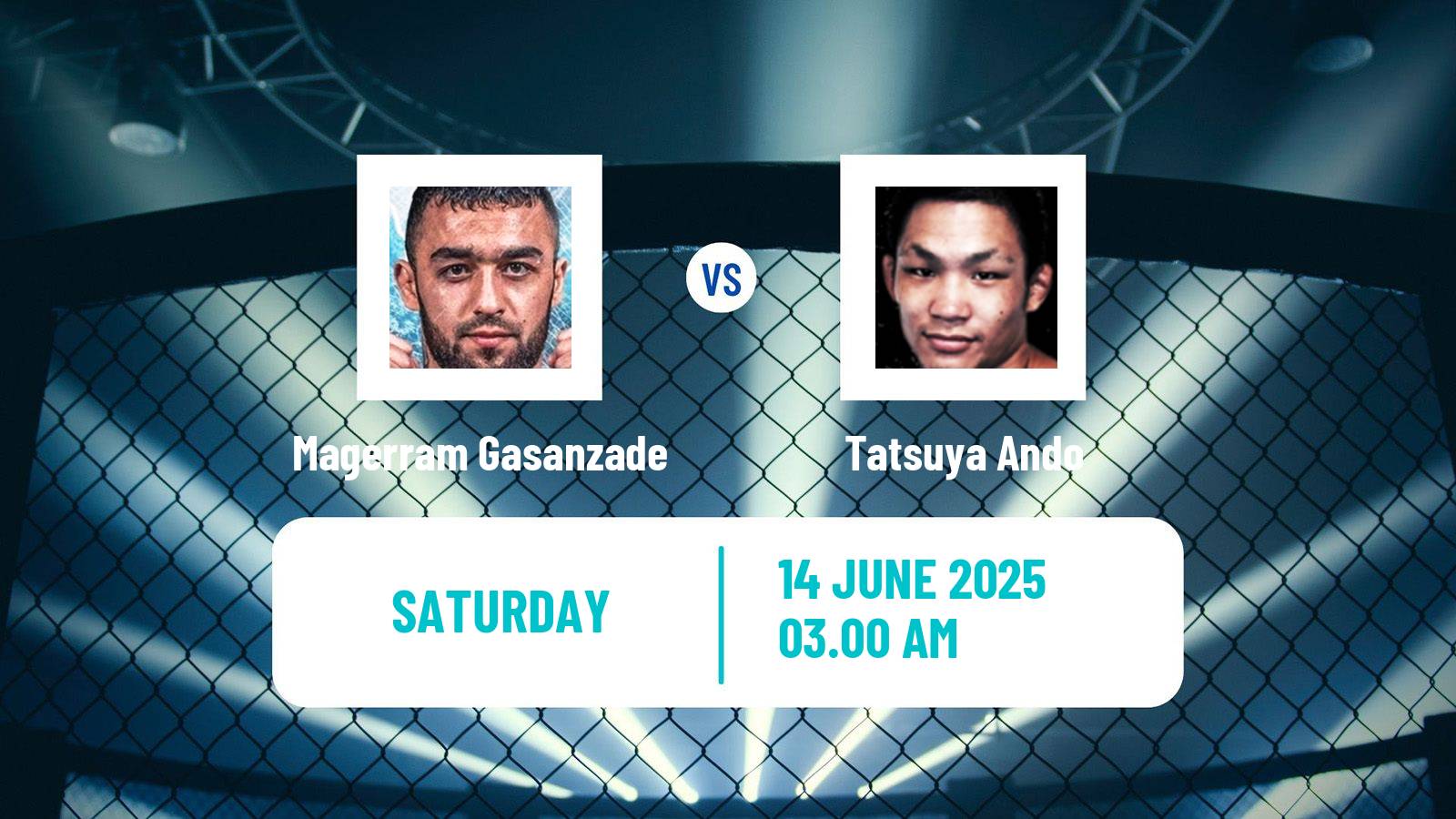 MMA Bantamweight Rizin Men Magerram Gasanzade - Tatsuya Ando