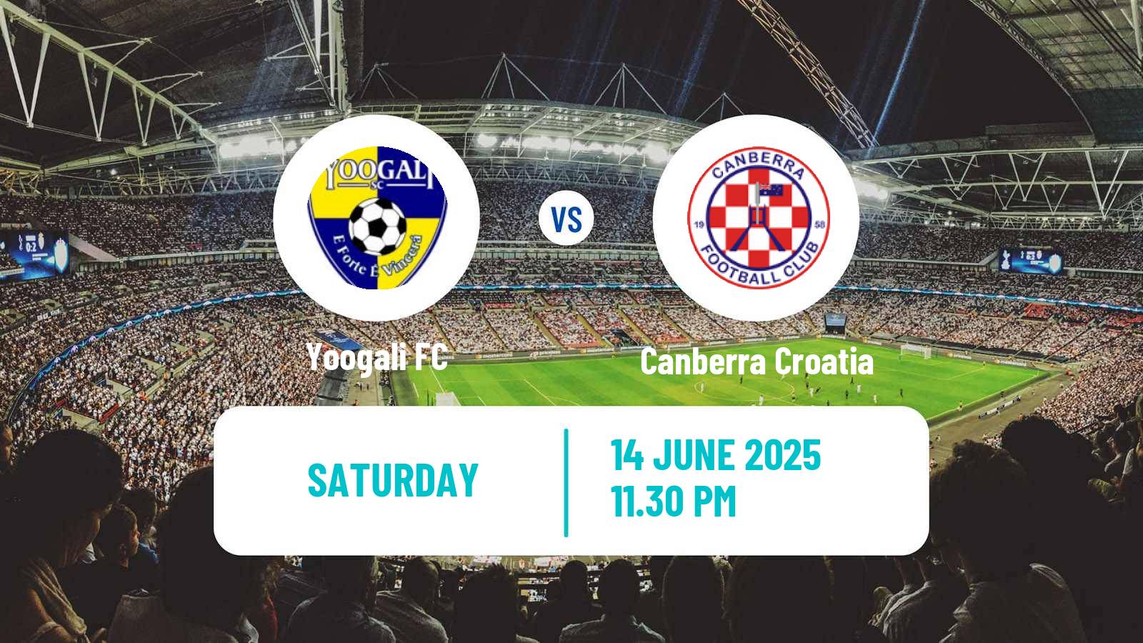 Soccer Australian NPL ACT Yoogali - Canberra Croatia