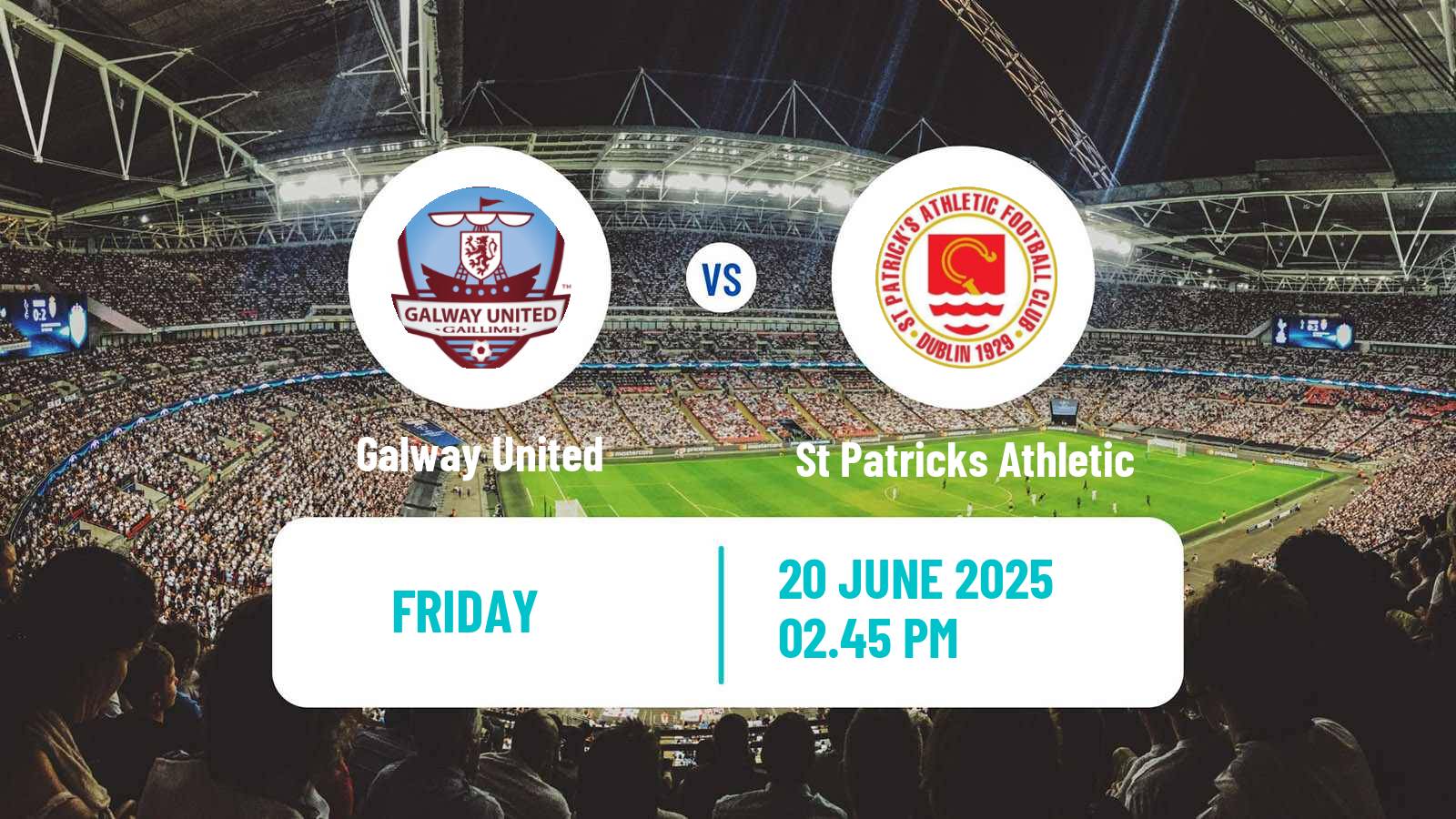 Soccer Irish Premier Division Galway United - St Patricks Athletic
