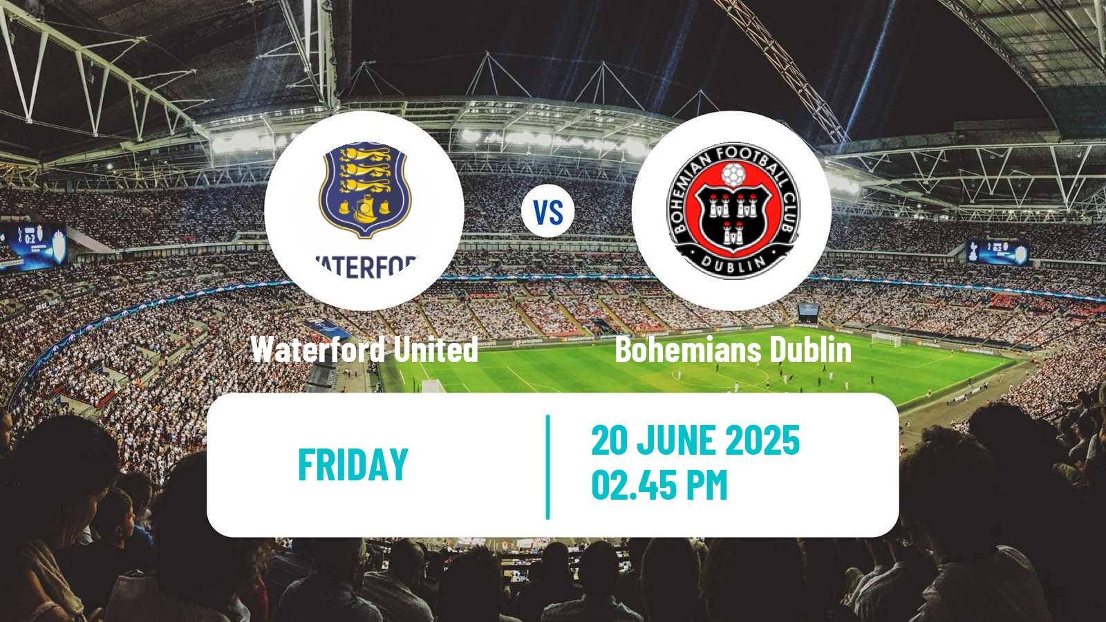 Soccer Irish Premier Division Waterford United - Bohemians Dublin