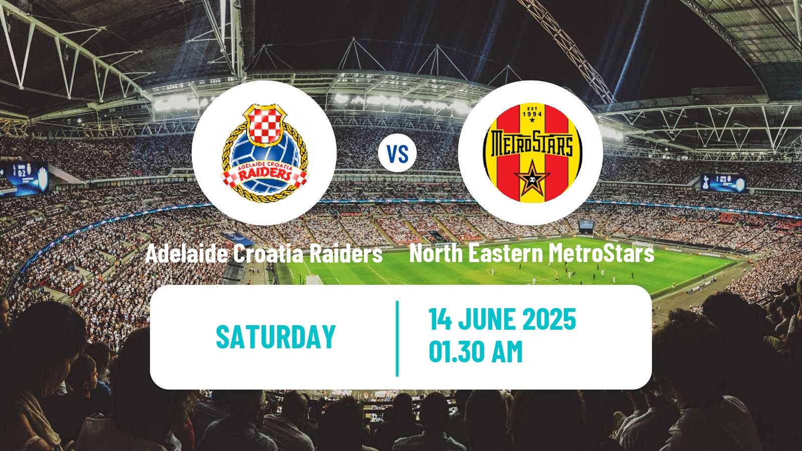 Soccer Australian NPL South Australian Adelaide Croatia Raiders - North Eastern MetroStars