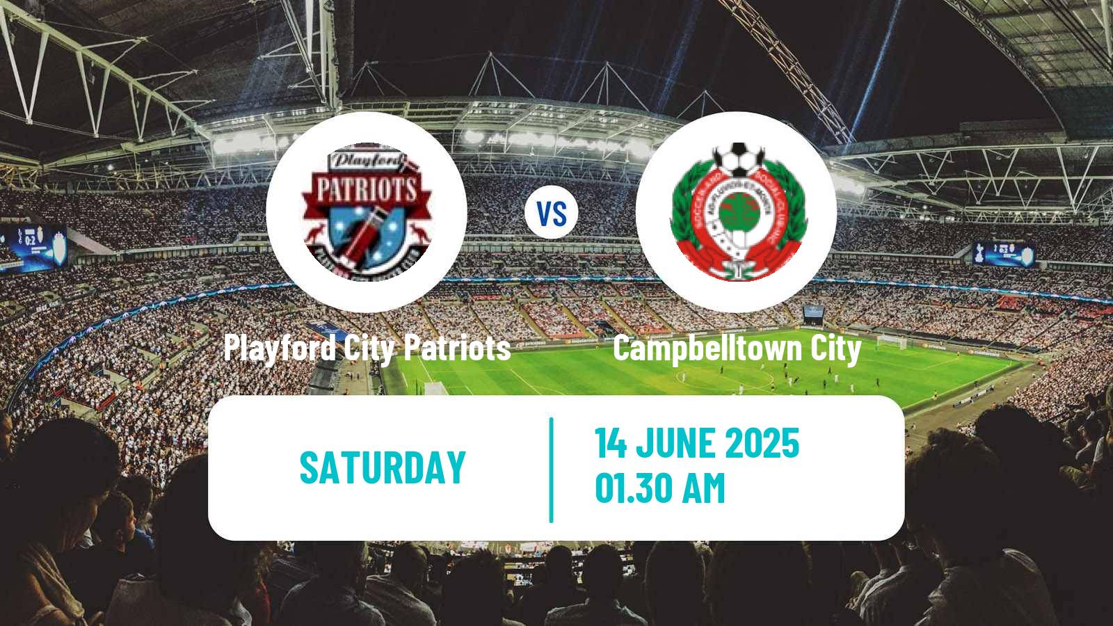 Soccer Australian NPL South Australian Playford City Patriots - Campbelltown City