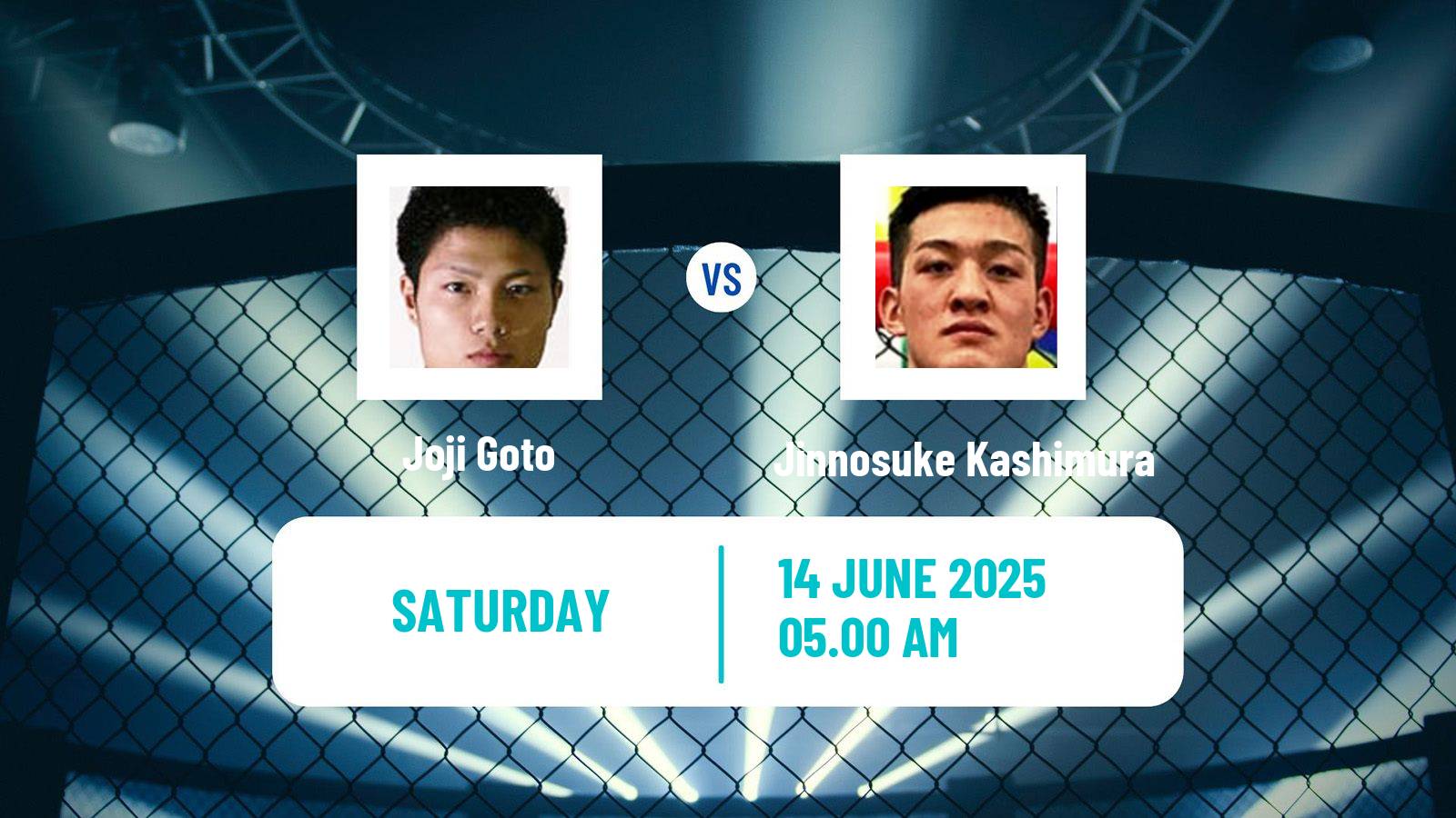 MMA Bantamweight Rizin Men Joji Goto - Jinnosuke Kashimura