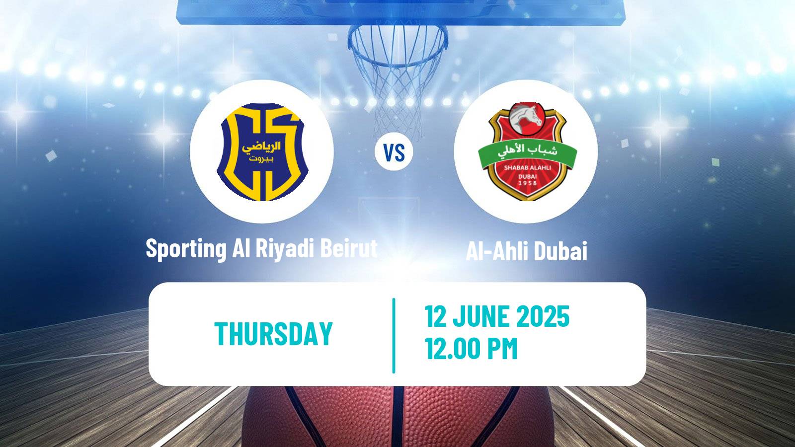 Basketball Asia Champions League Basketball Sporting Al Riyadi Beirut - Al-Ahli Dubai