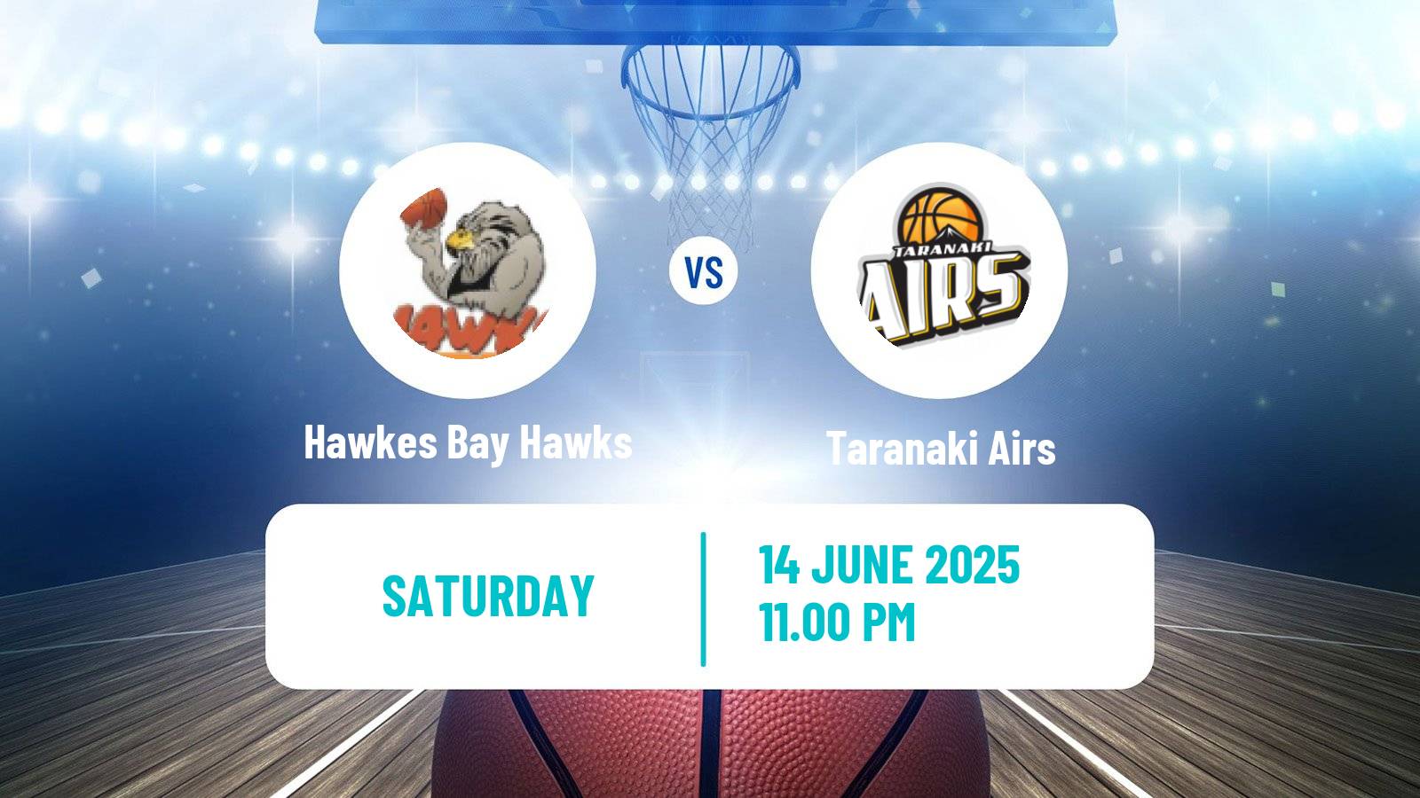 Basketball New Zealand NBL Hawkes Bay Hawks - Taranaki Airs
