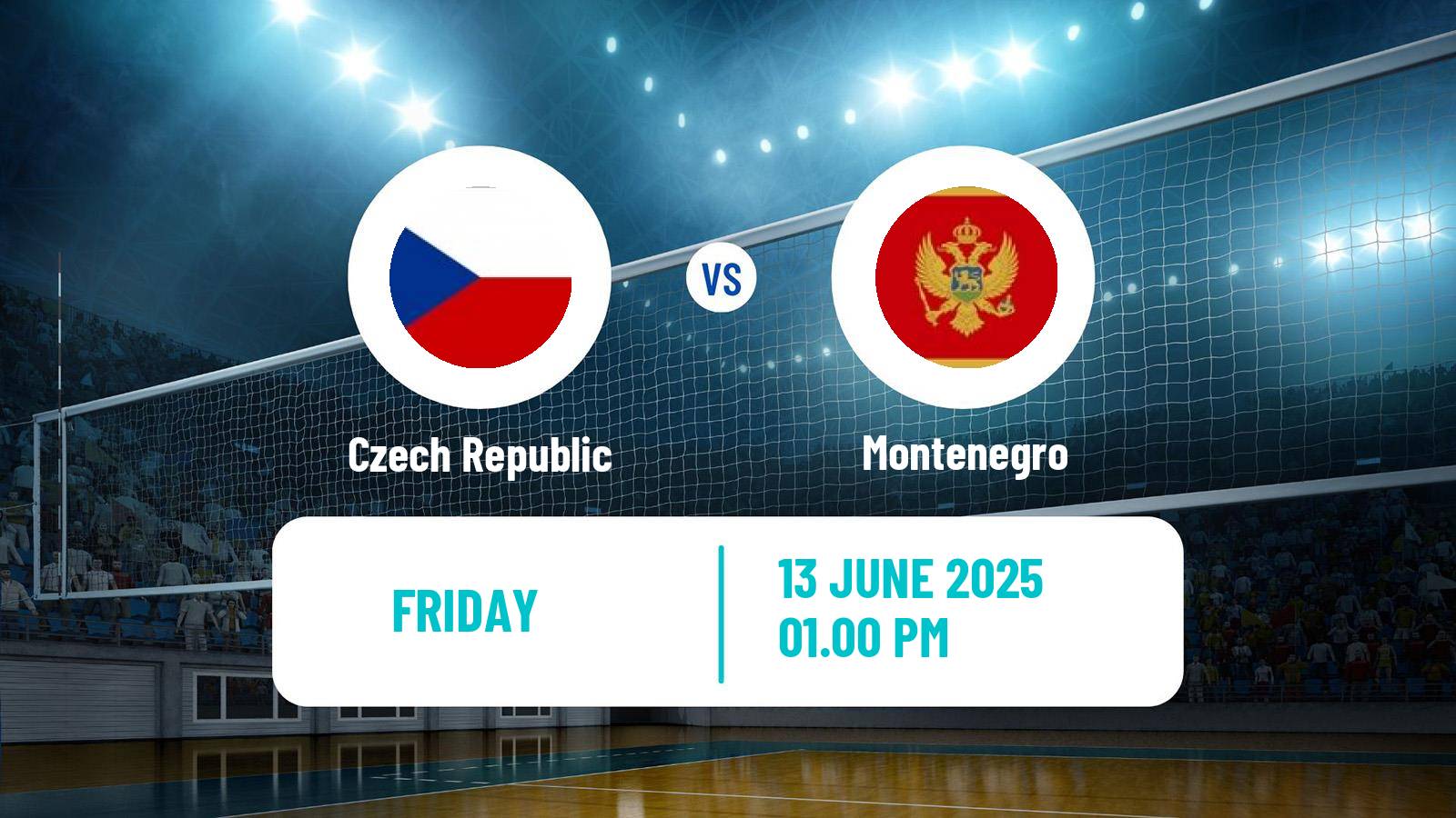 Volleyball Golden European League Volleyball Czech Republic - Montenegro