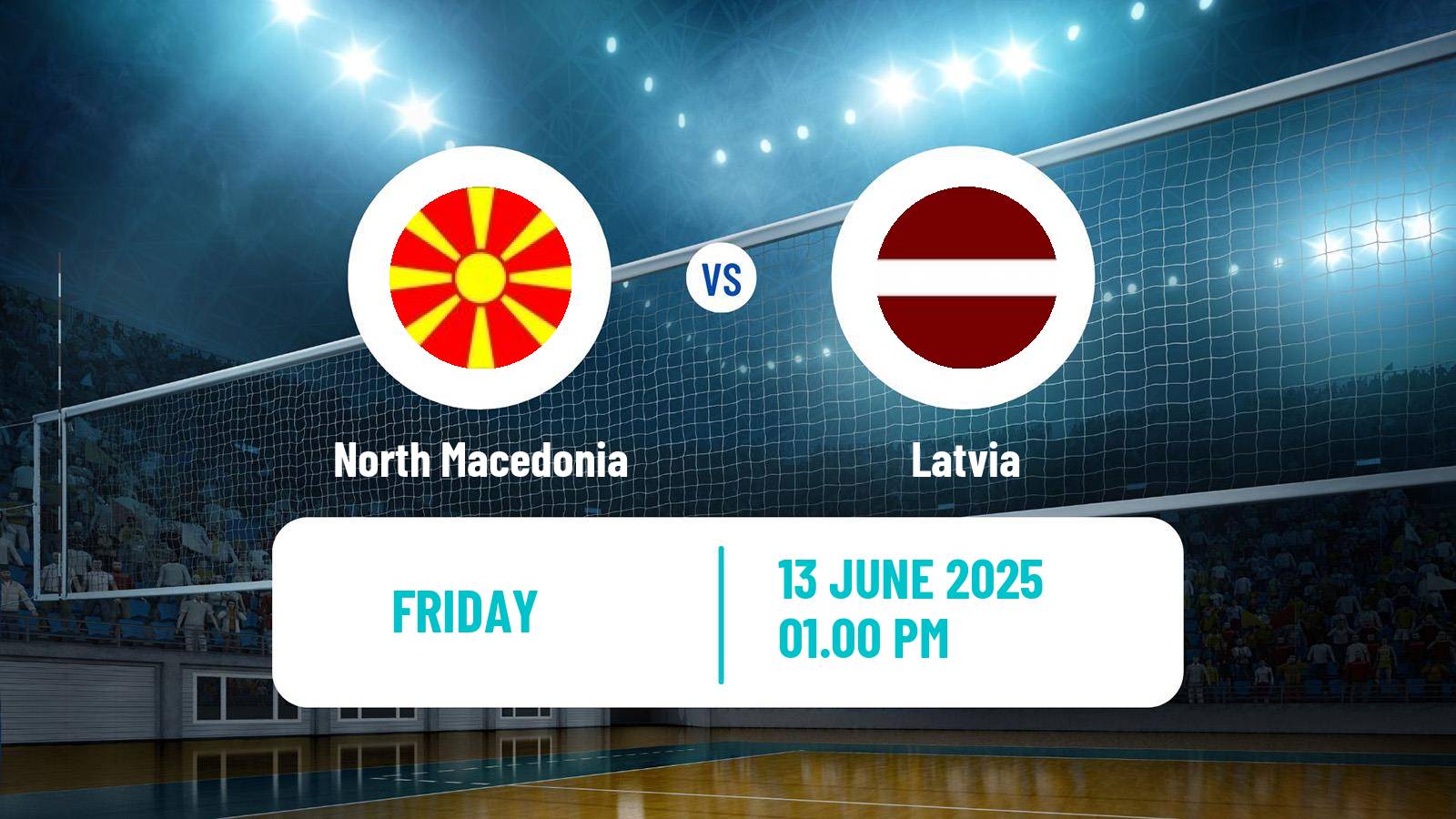 Volleyball Golden European League Volleyball North Macedonia - Latvia