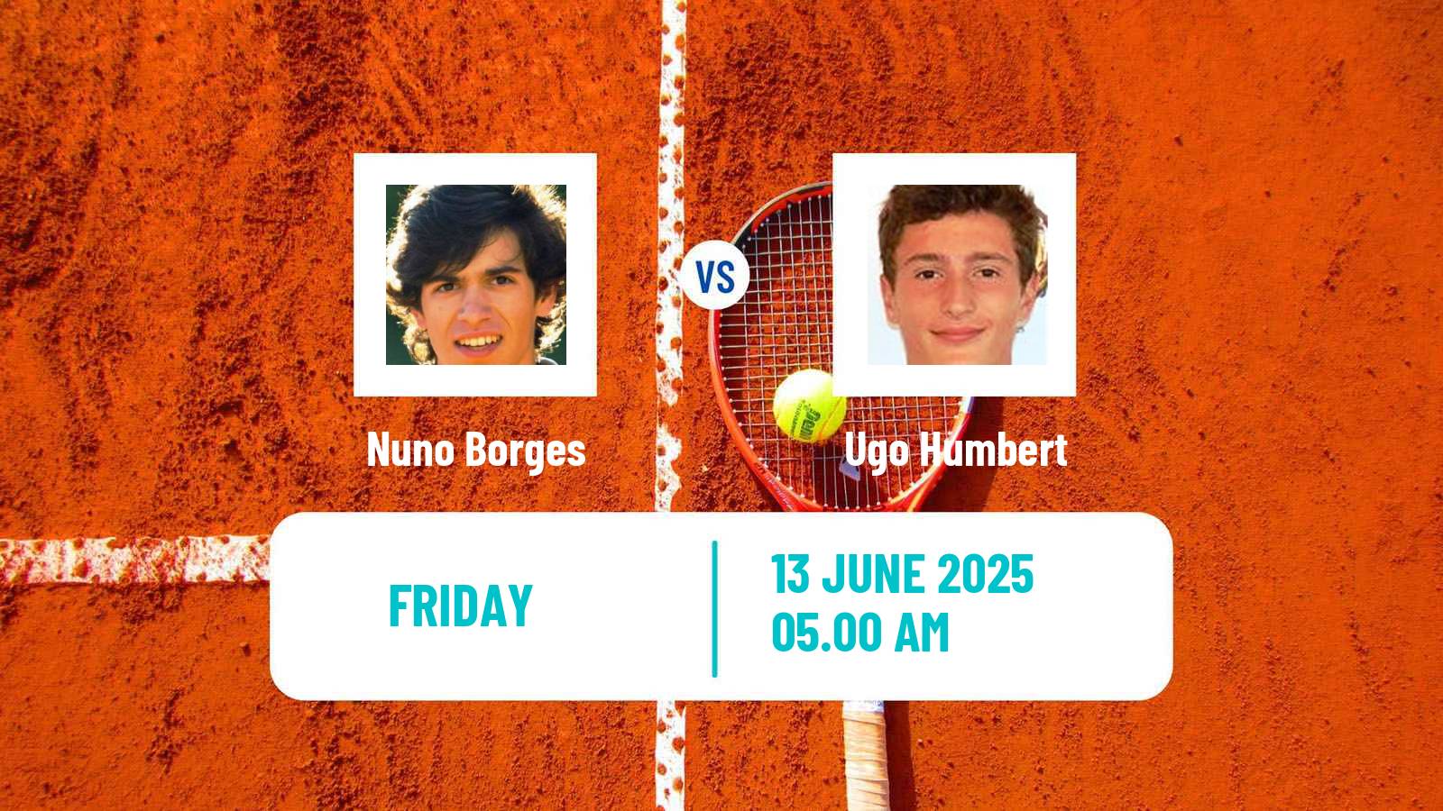 Tennis ATP Hertogenbosch Nuno Borges - Ugo Humbert