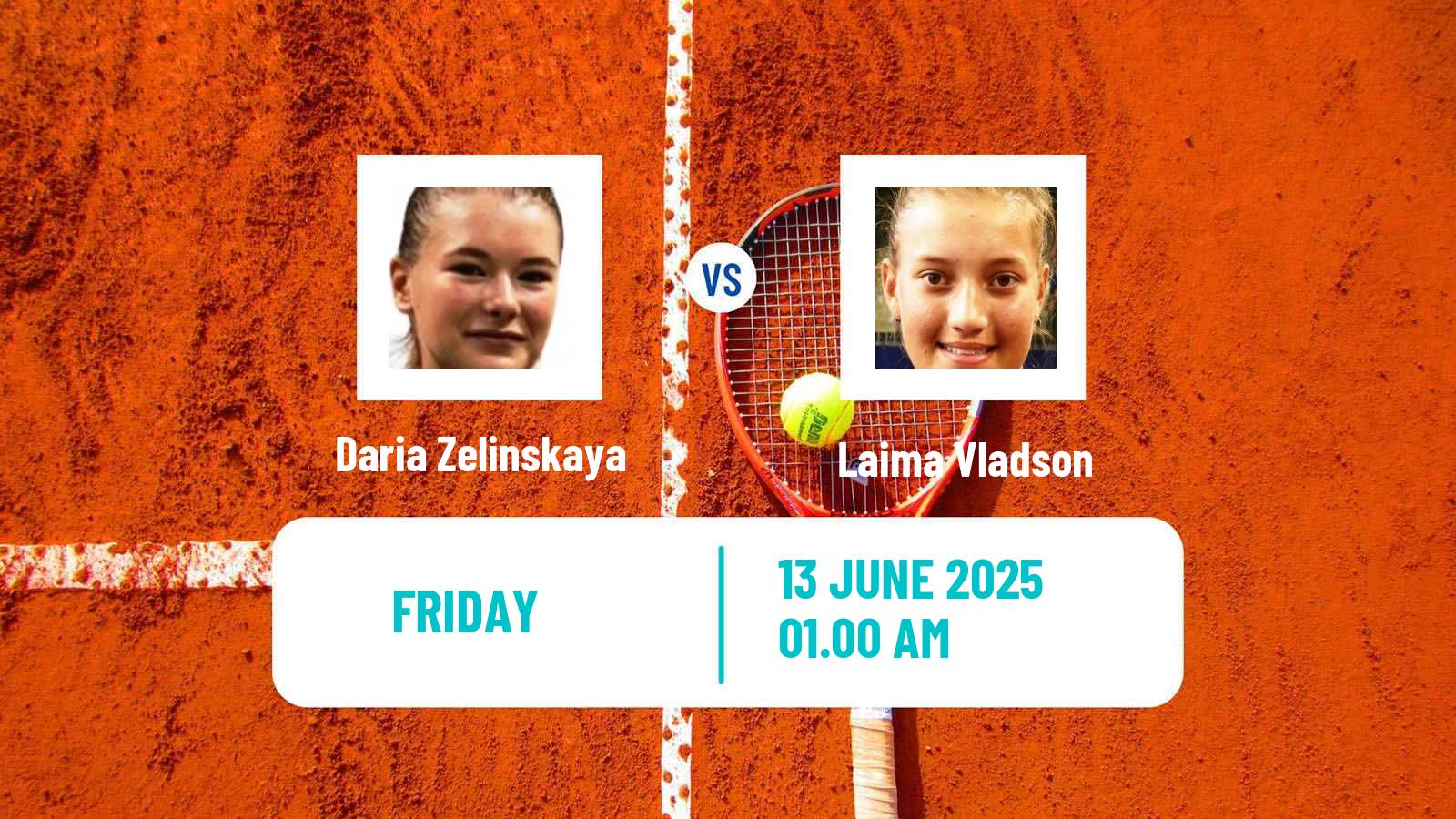 Tennis ITF W15 Tashkent 2 Women Daria Zelinskaya - Laima Vladson