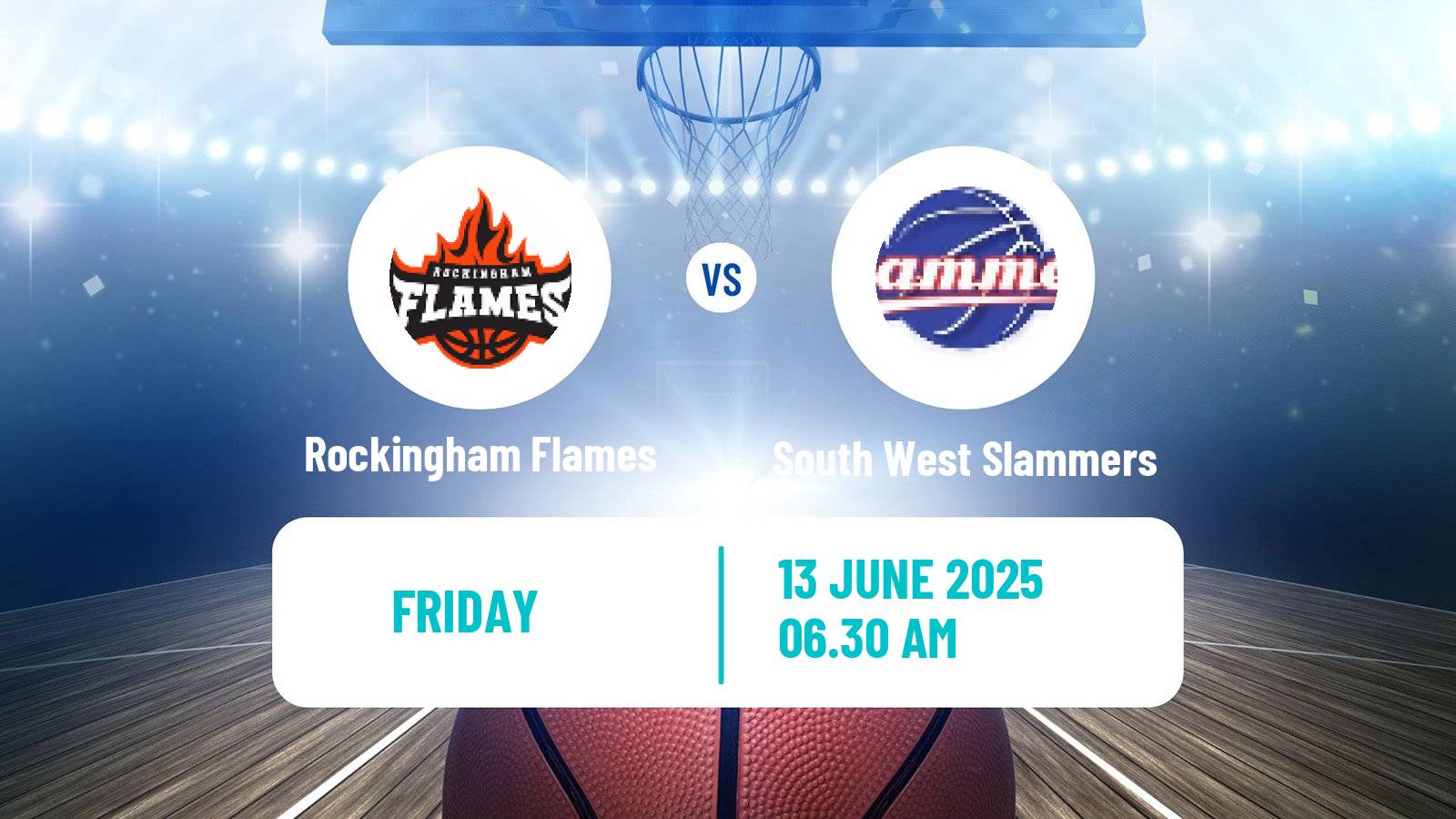 Basketball Australian NBL1 West Women Rockingham Flames - South West Slammers