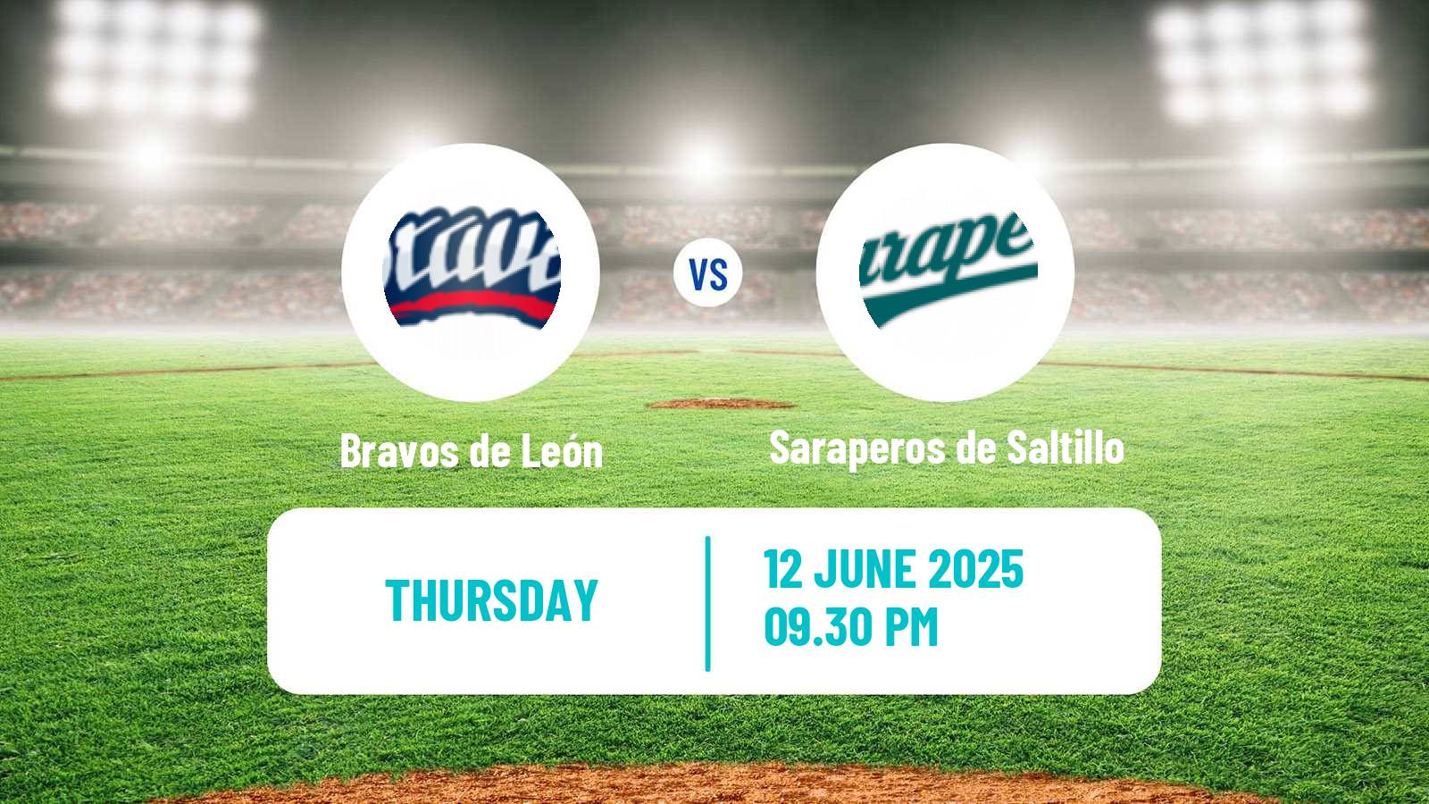 Baseball LMB Bravos de León - Saraperos de Saltillo