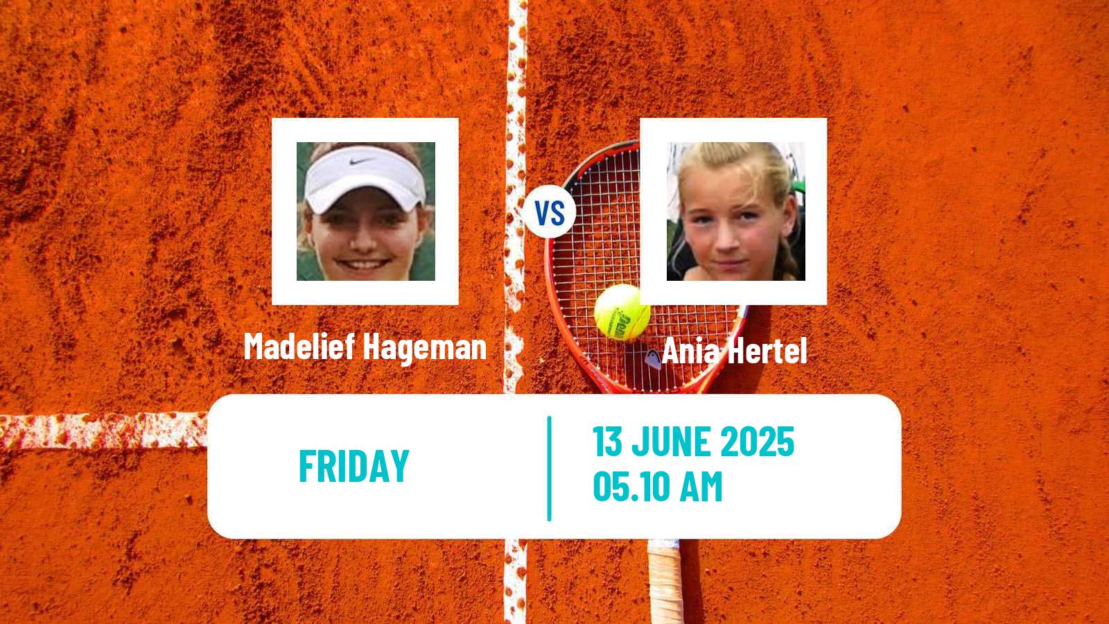 Tennis ITF W15 Gdansk Women Madelief Hageman - Ania Hertel