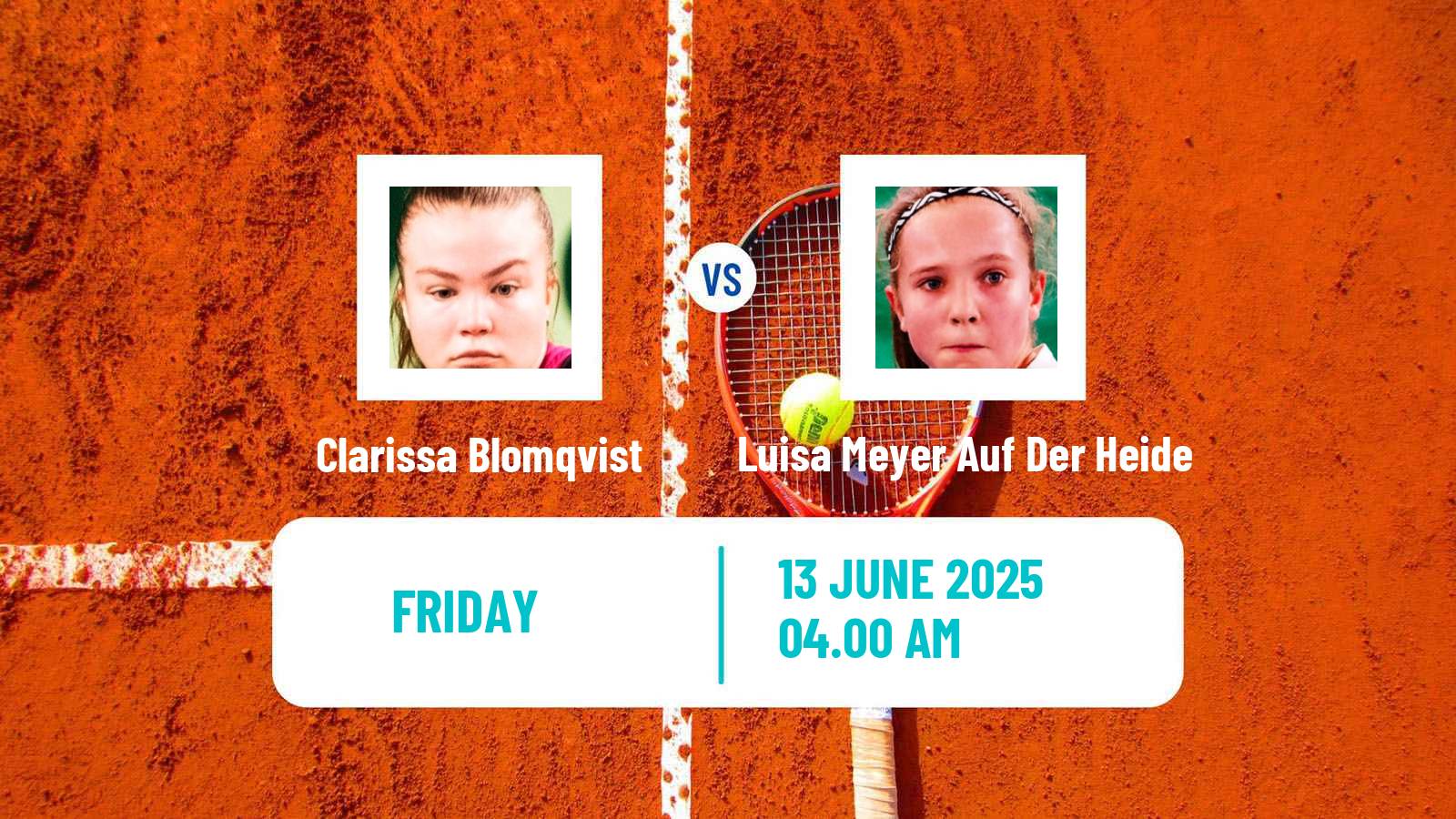 Tennis ITF W15 Gdansk Women Clarissa Blomqvist - Luisa Meyer Auf Der Heide