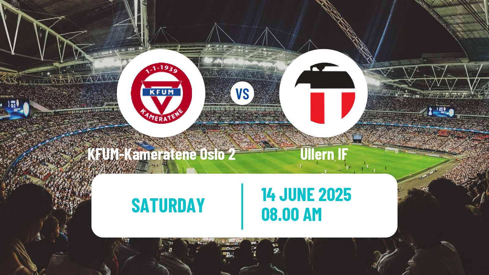 Soccer Norwegian Division 3 - Group 1 KFUM-Kameratene Oslo 2 - Ullern