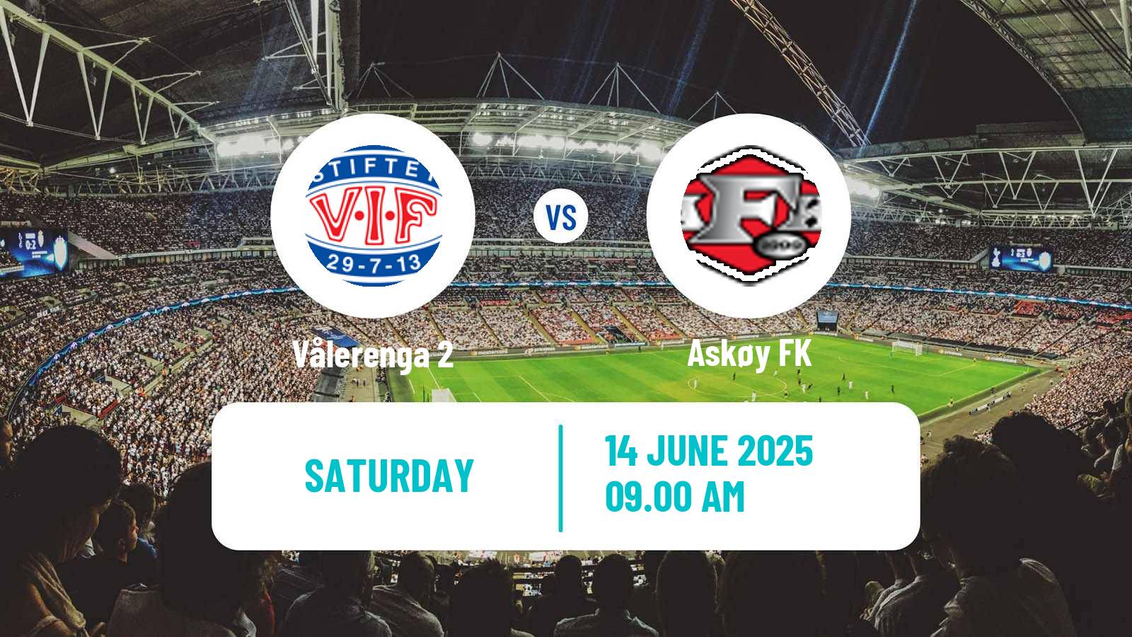 Soccer Norwegian Division 3 - Group 4 Vålerenga 2 - Askøy