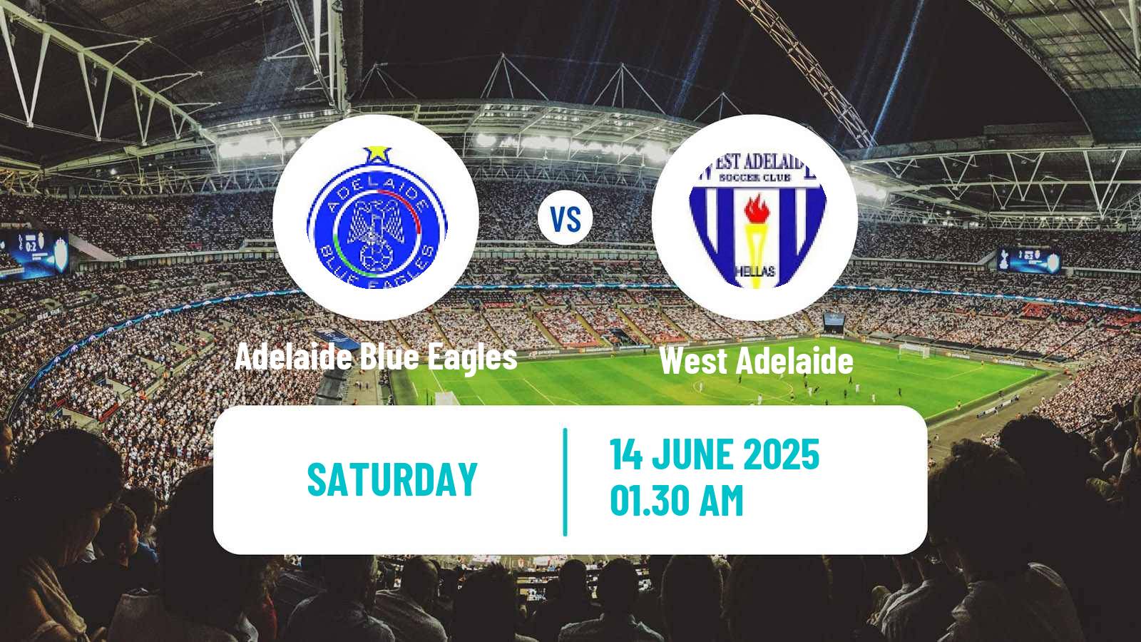 Soccer Australian SA State League Adelaide Blue Eagles - West Adelaide