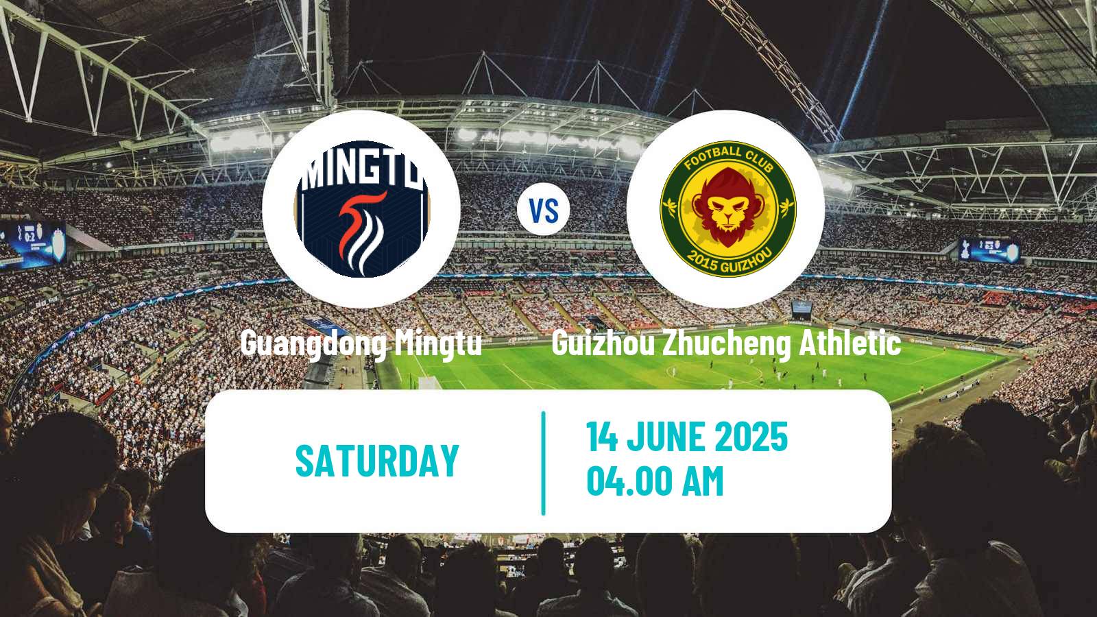 Soccer Chinese Yi League Guangdong Mingtu - Guizhou Zhucheng Athletic
