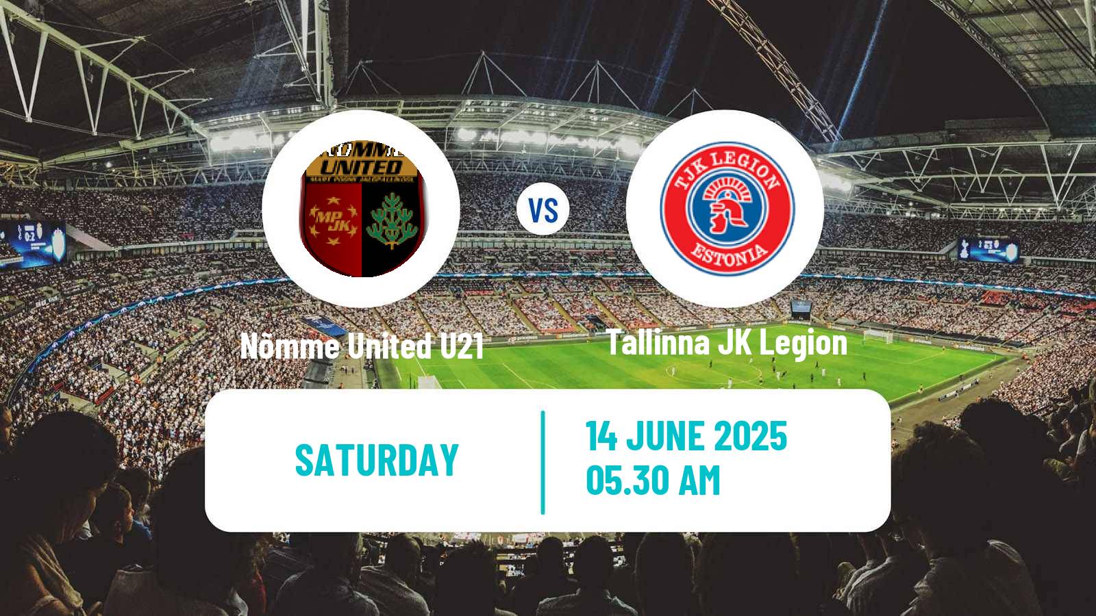 Soccer Estonian Esiliiga B Nõmme United U21 - Tallinna JK Legion
