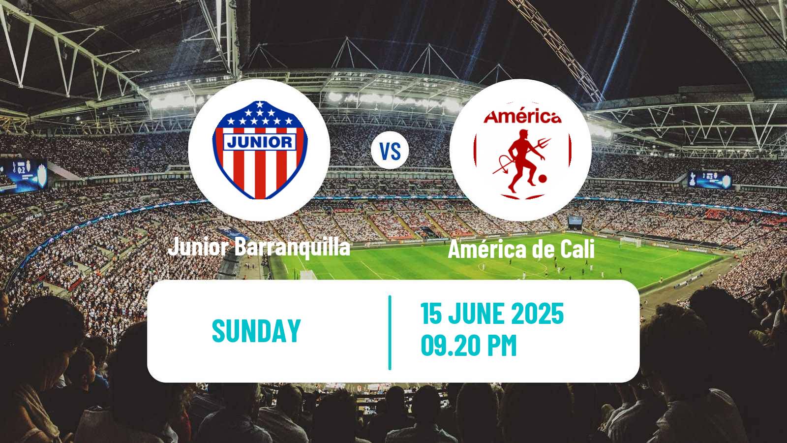 Soccer Colombian Primera A Junior Barranquilla - América de Cali