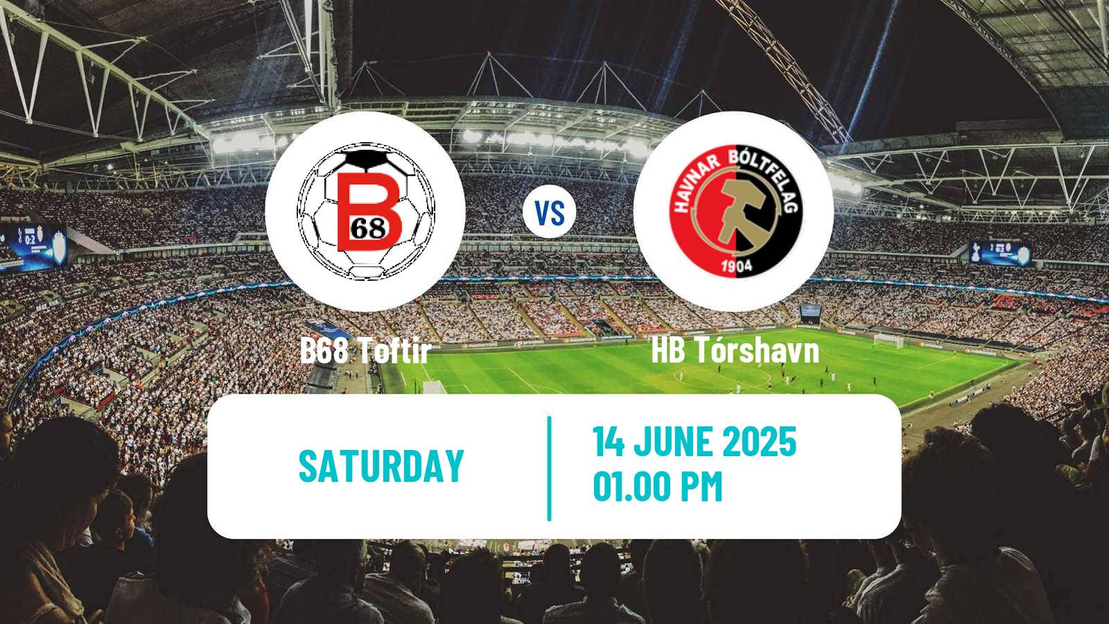 Soccer Faroe Islands Premier League B68 Toftir - HB Tórshavn