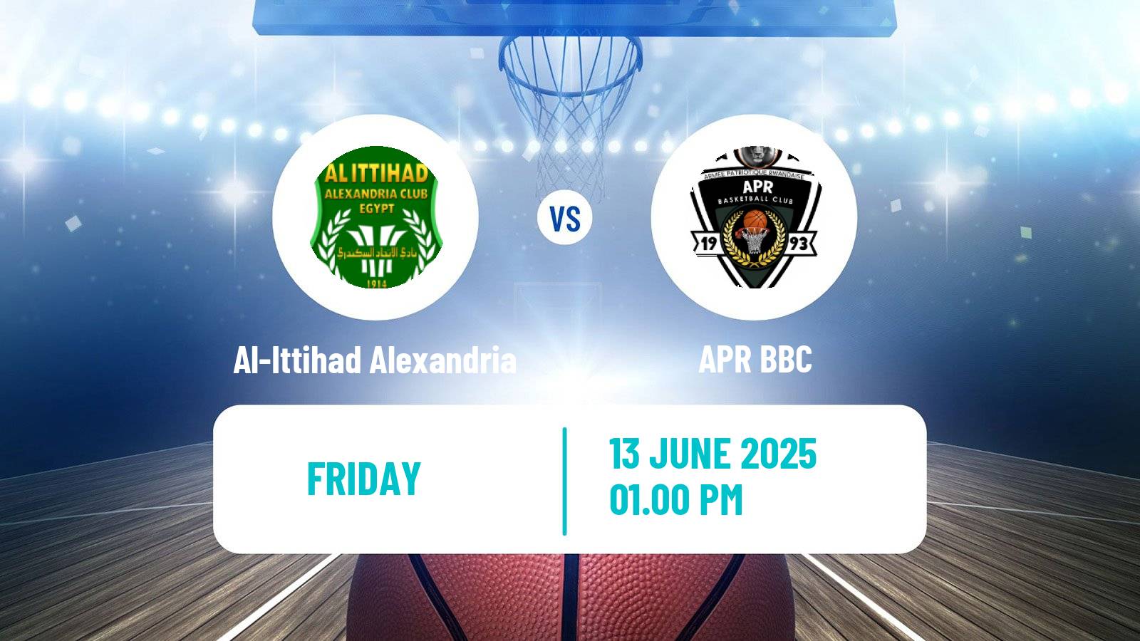 Basketball Basketball Africa League Al-Ittihad Alexandria - APR