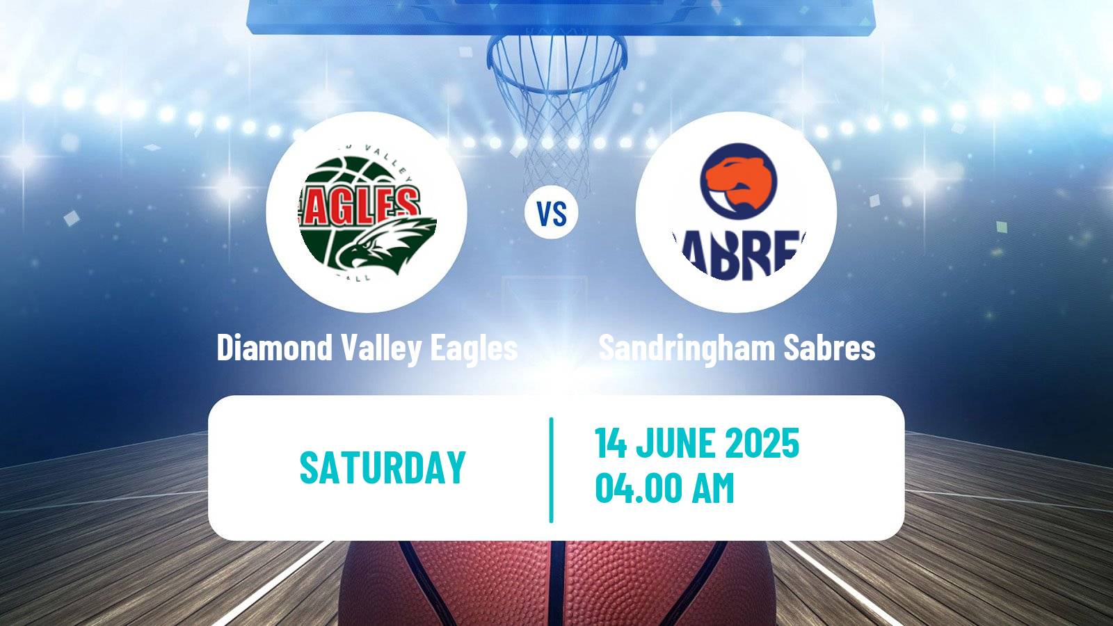 Basketball Australian NBL1 South Women Diamond Valley Eagles - Sandringham Sabres