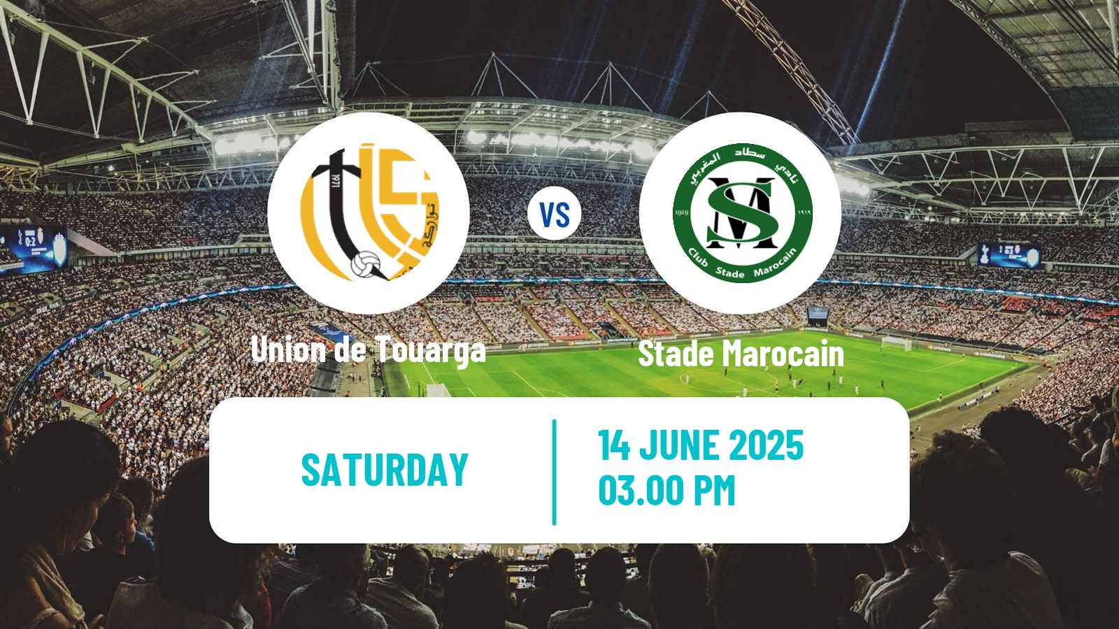 Soccer Moroccan Coupe du Trone Union de Touarga - Stade Marocain