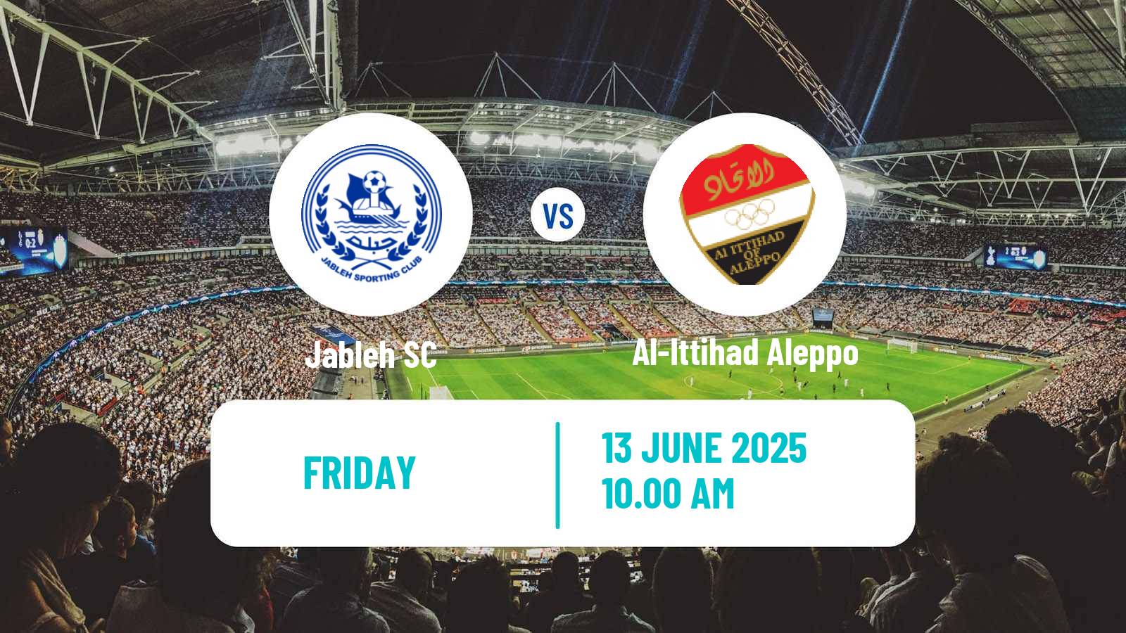 Soccer Syrian Premier League Jableh - Al-Ittihad Aleppo