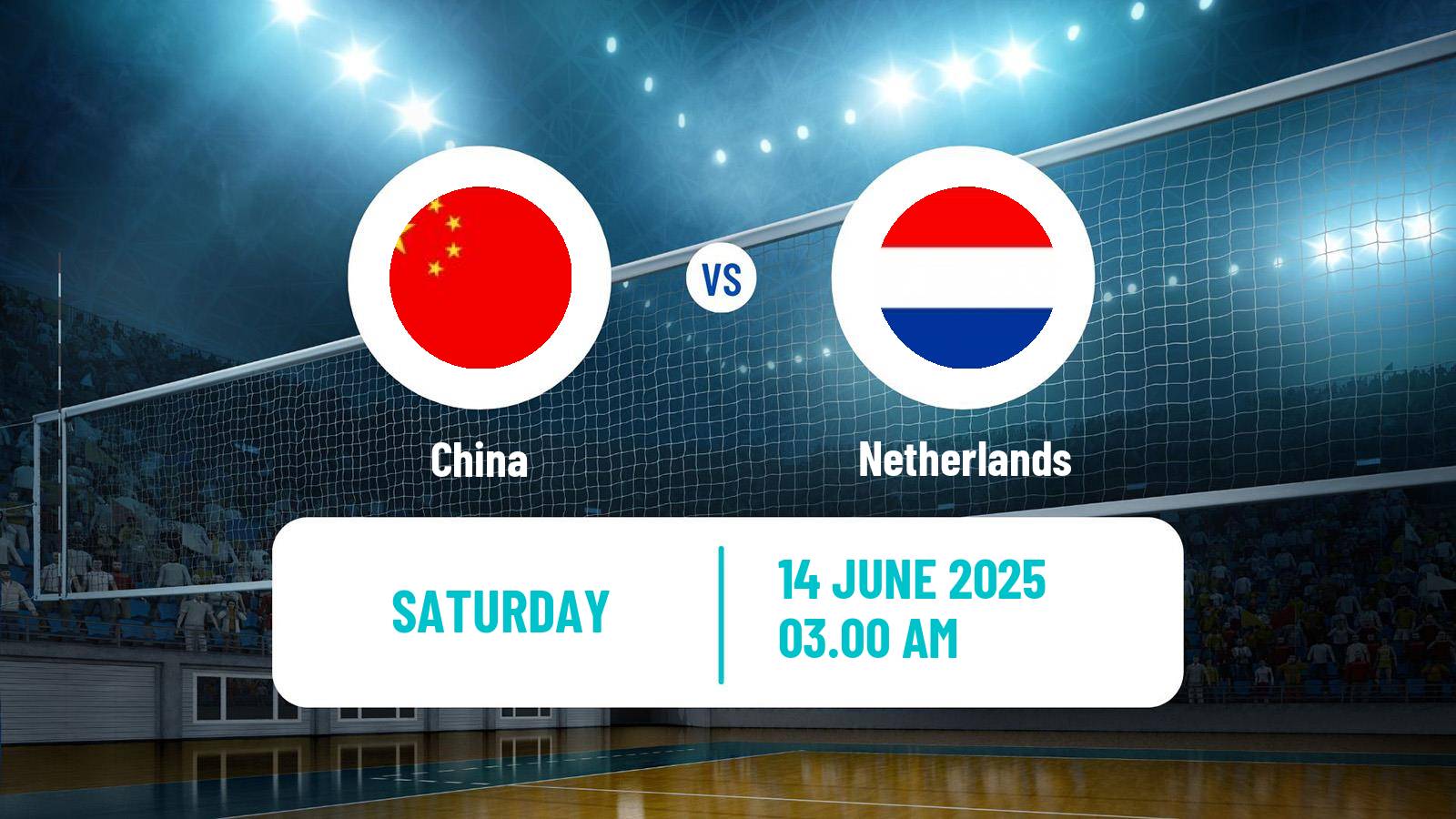 Volleyball Nations League Volleyball China - Netherlands