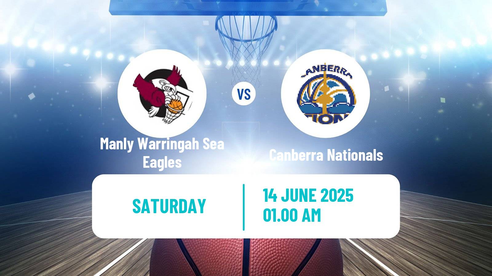 Basketball Australian NBL1 East Women Manly Warringah Sea Eagles - Canberra Nationals